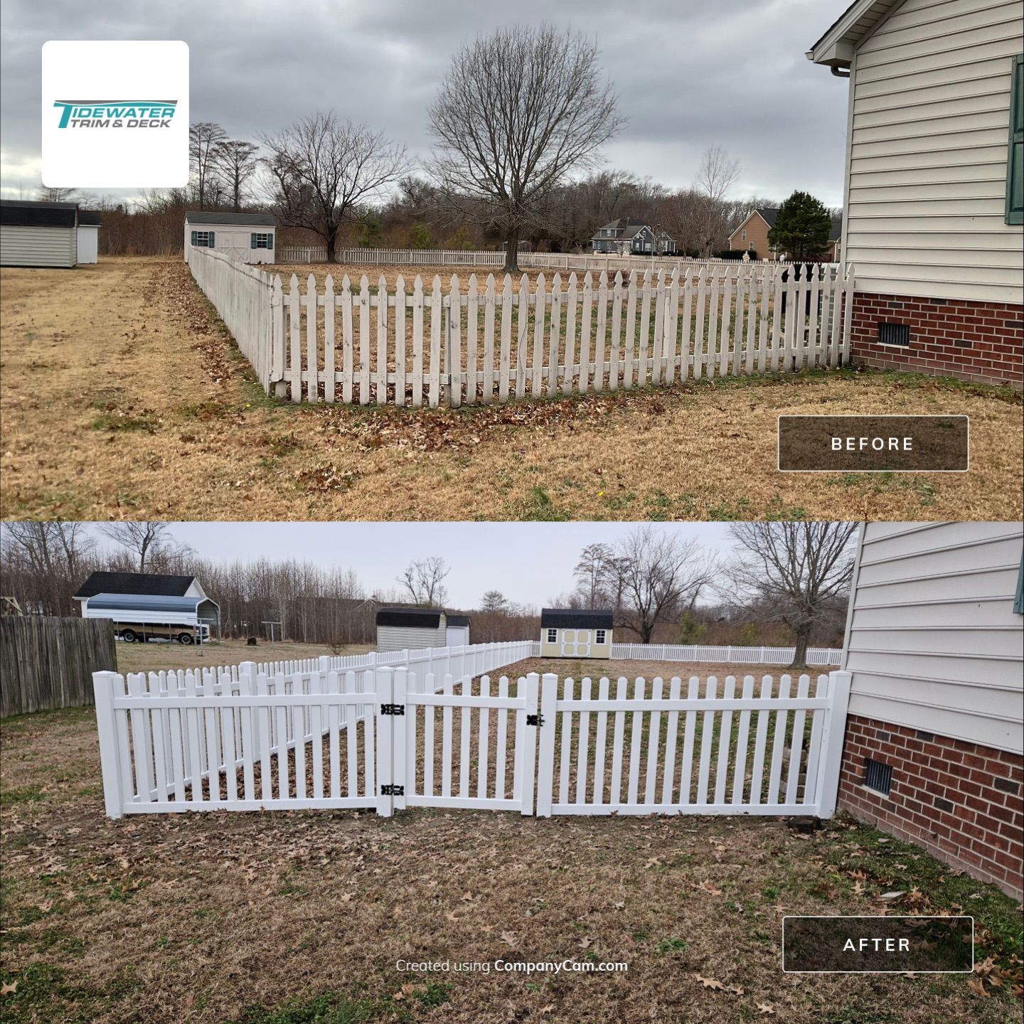 White Picket Wonder by Tidewater Trim & Deck