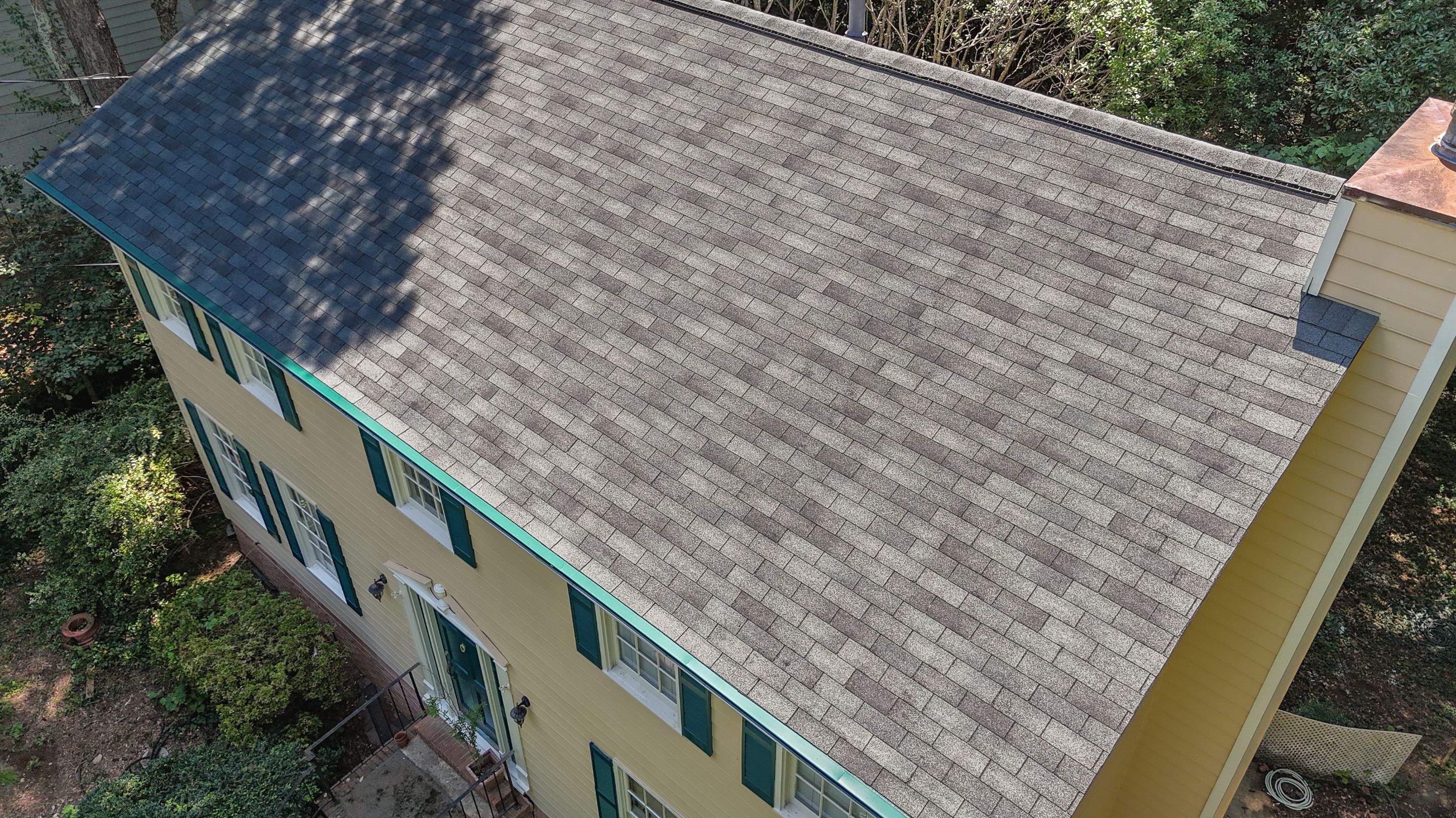 Roof Replacement using GAF Royal Sovereign Slate 3-Tab Roof Shingles by Nelson Exteriors 