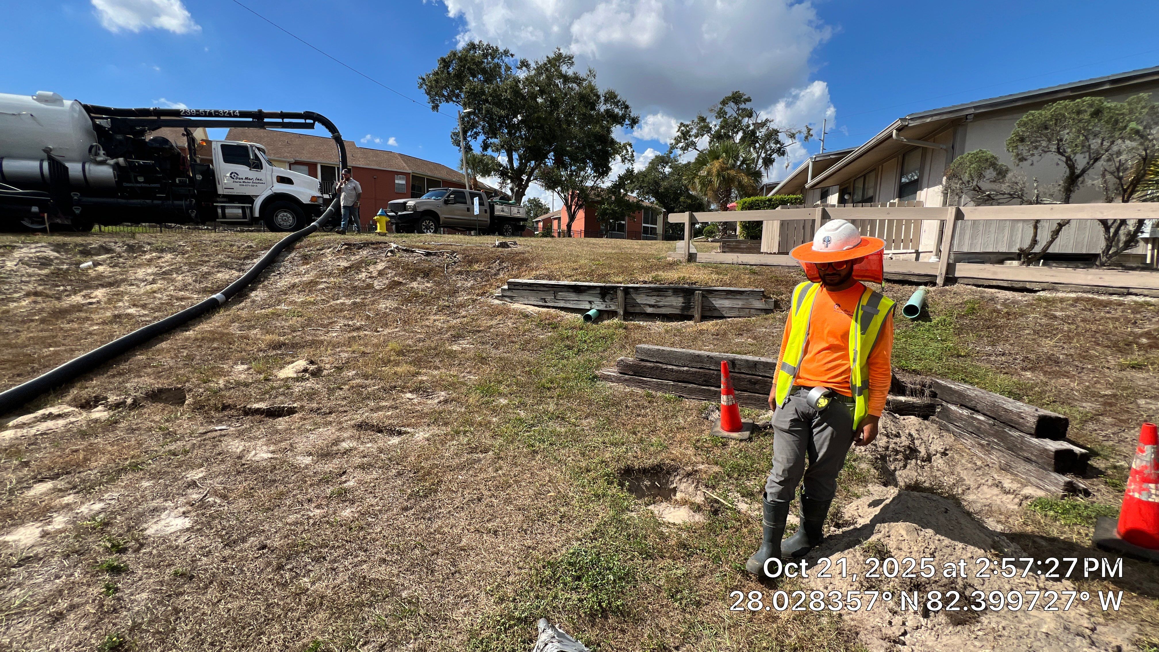 Apartment Complex Storm Water System Cleaning and Maintenance by Don Mar, Inc. Storm Water Solutions