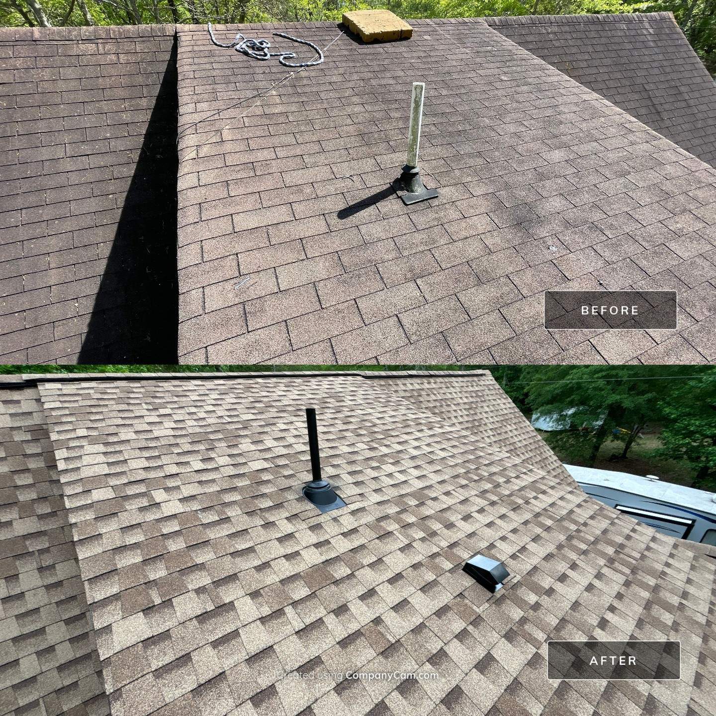 Roof Replacement and cover porch  by Deerfield Roofing LLC