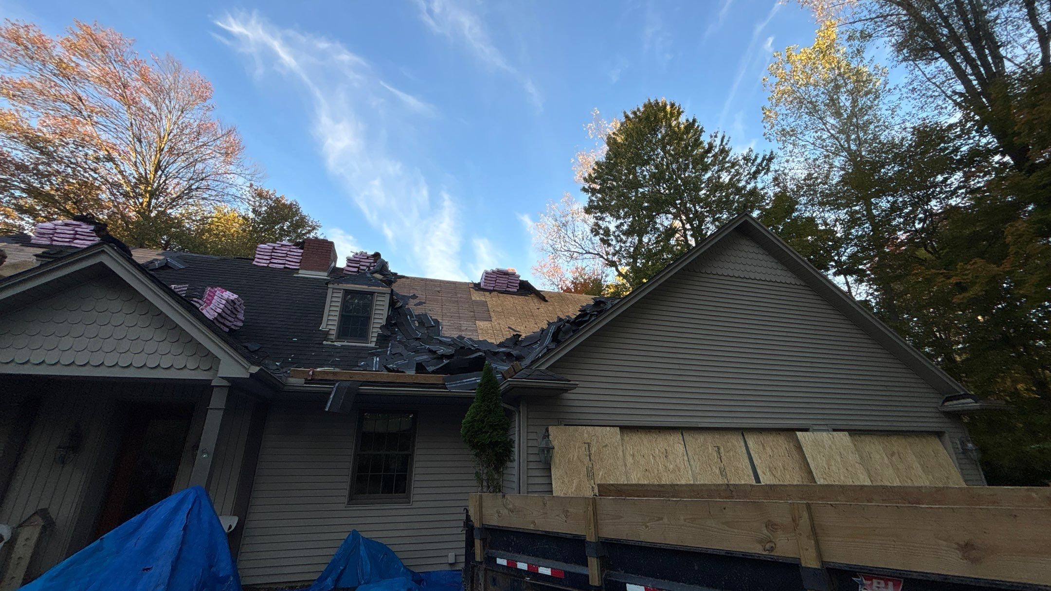 Roof Replacement using Owens Corning Driftwood by 180 Contractors