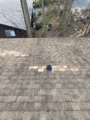 Install new life time vent collars and roof repair