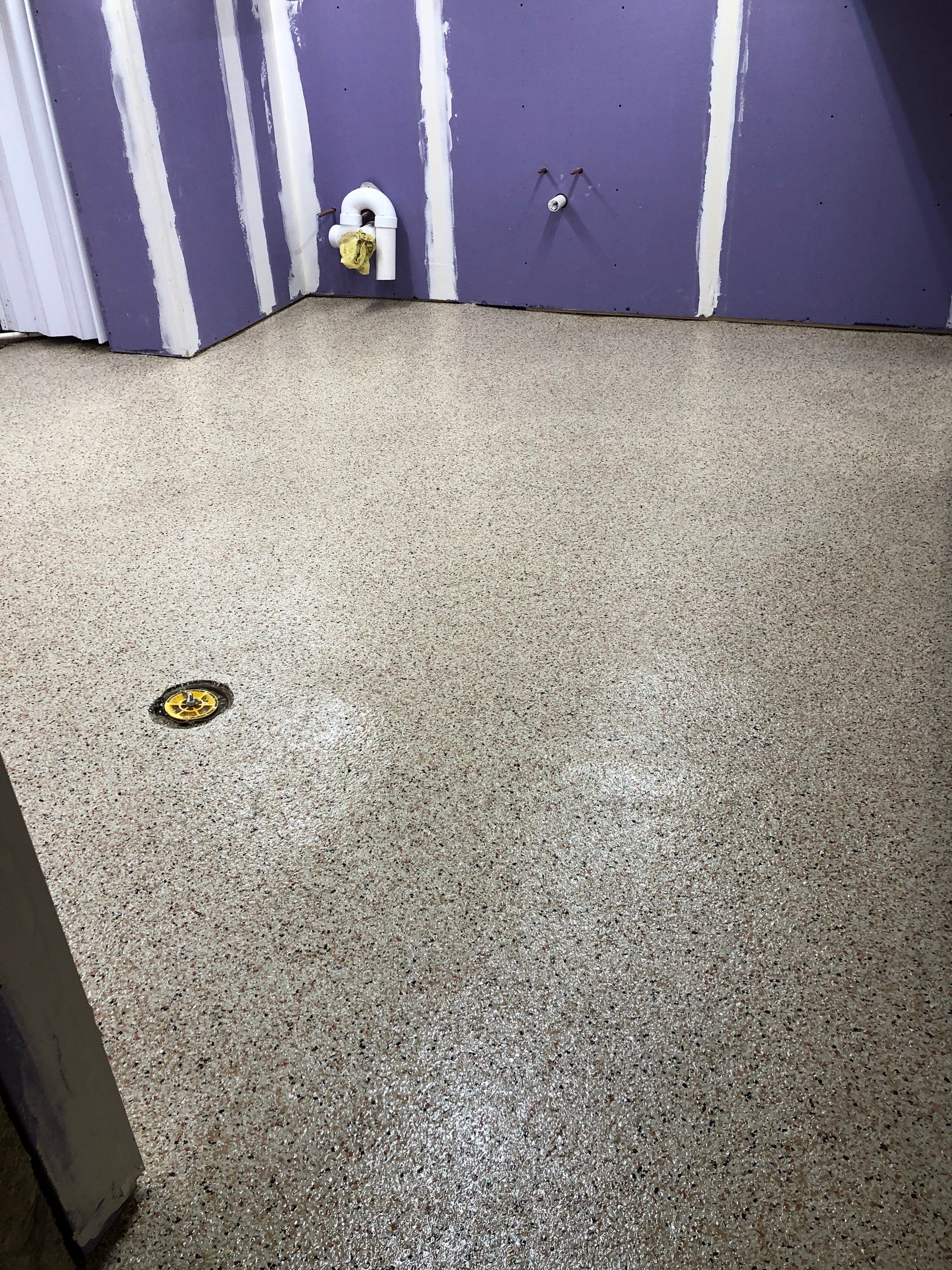 Restaurant Food Prep basement Project in Heidelberg by Floors in a Day, Inc