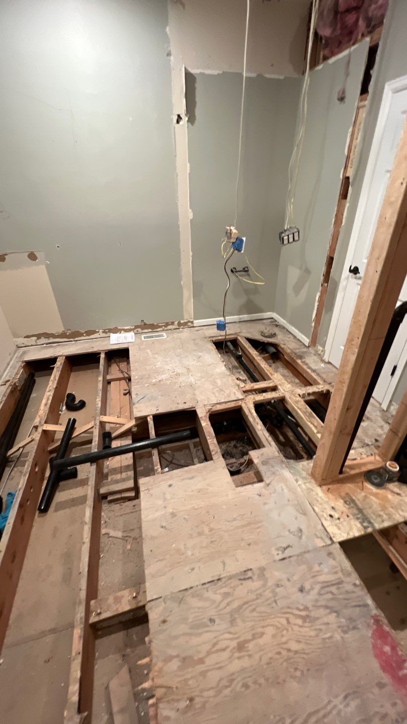 Two Bathroom Remodel  by Plumbing Connect Systems LLC