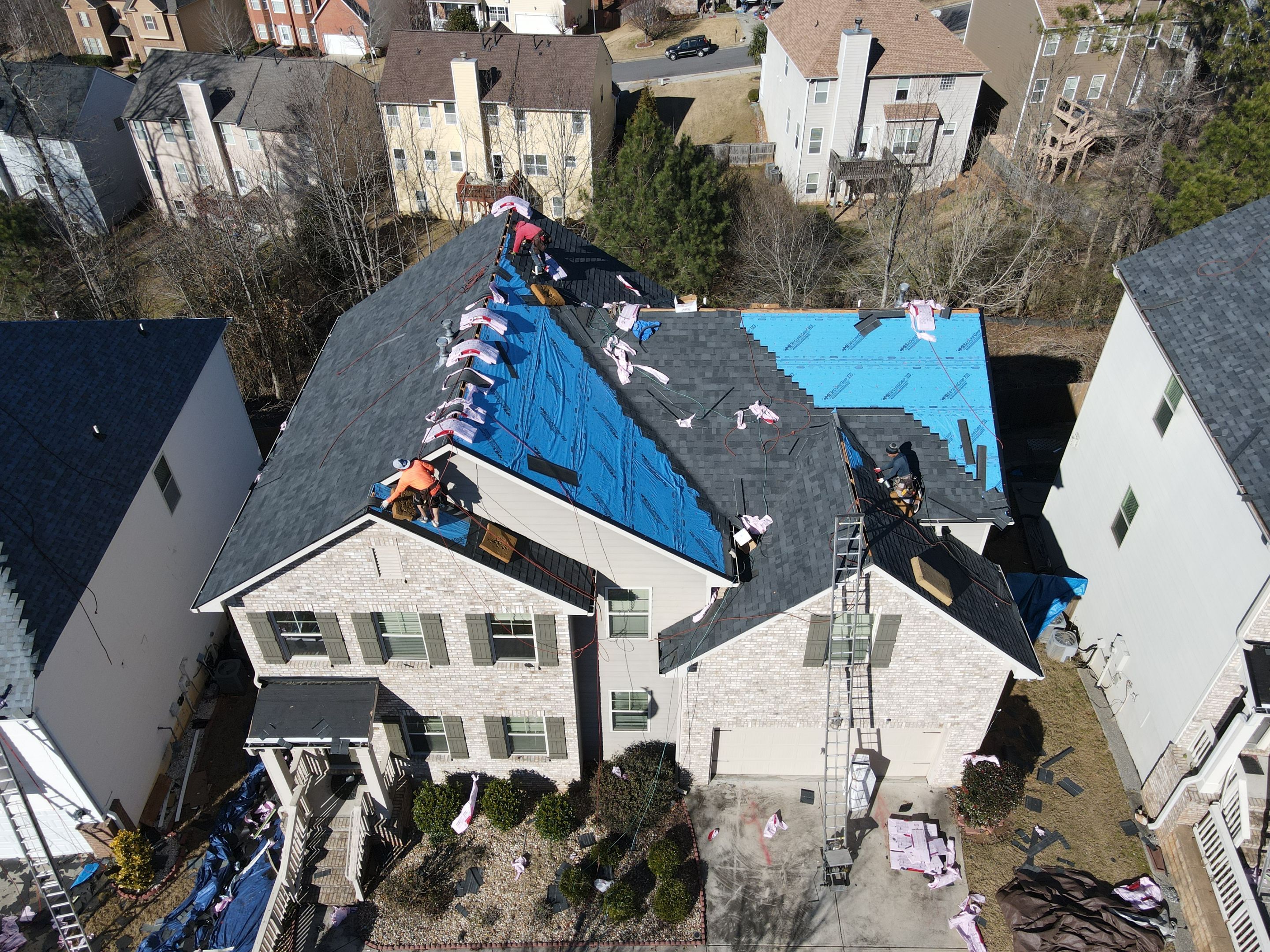 Residential Roofing Installation using Owens Corning by Inspector Roofing and Restoration