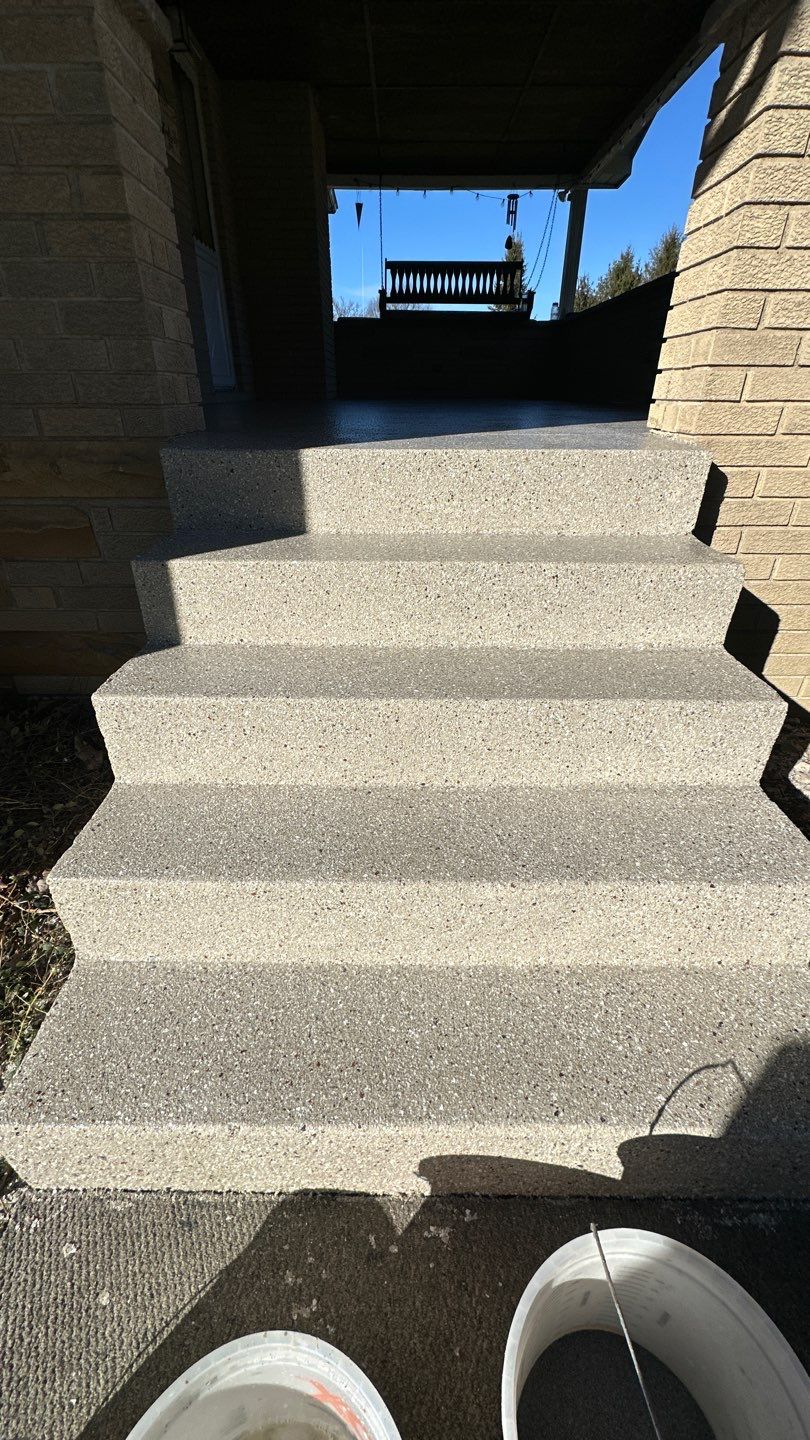 Pool Deck + Steps + Porch Project in JEANNETTE by Floors in a Day, Inc