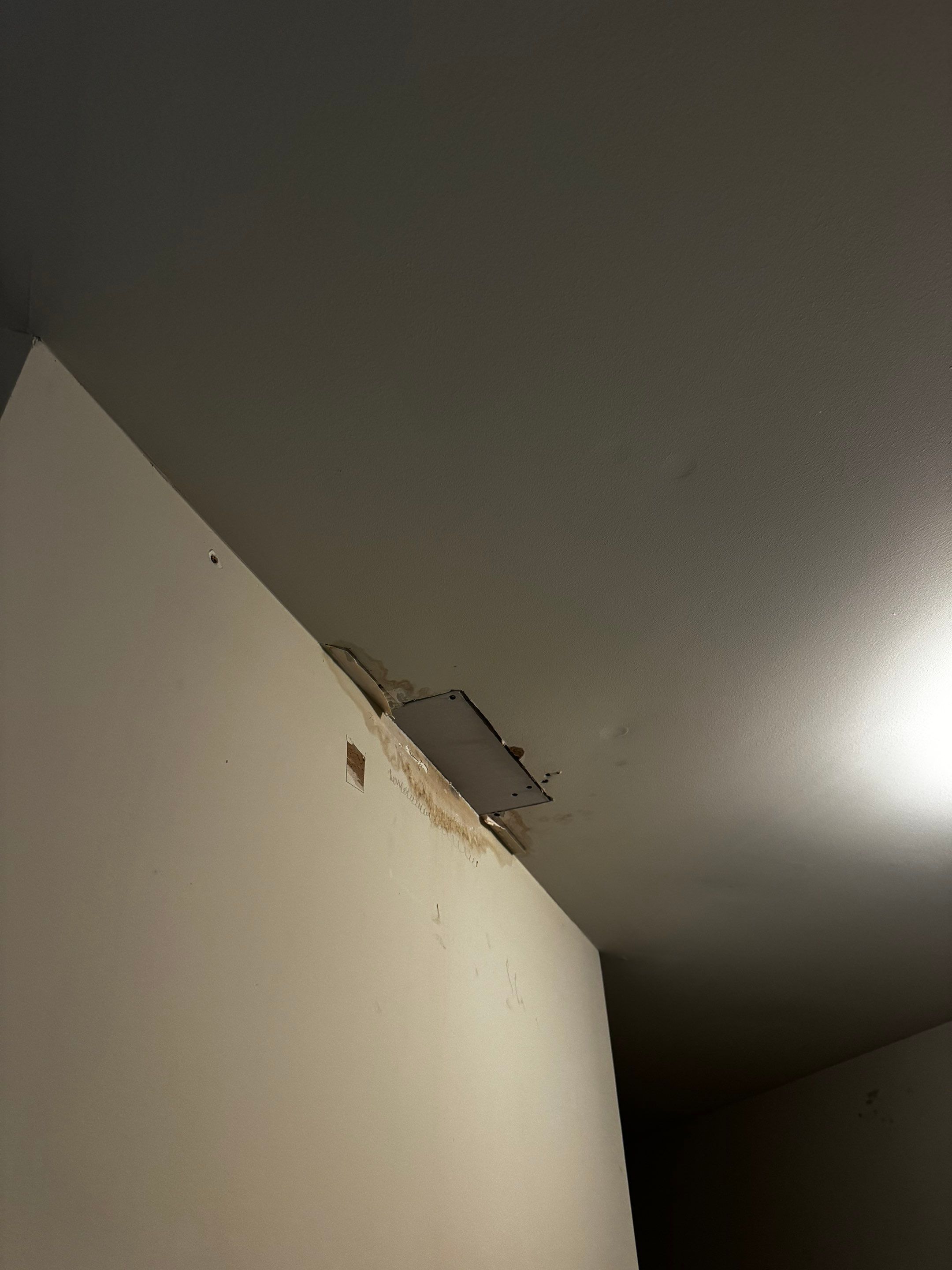 Water Damaged Closet Ceiling and Drywall Repair by PGP Surface Solutions, LLC