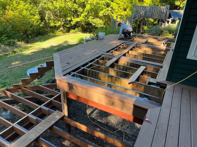 Vashon Deck Resurface by Alki deck builders 