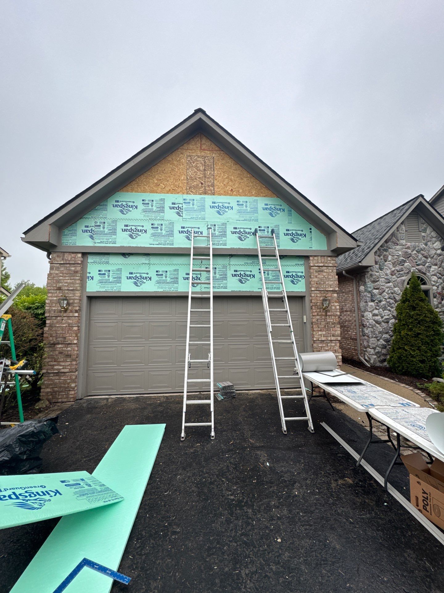 Siding Replacement using Alside Storm Grey by 180 Contractors