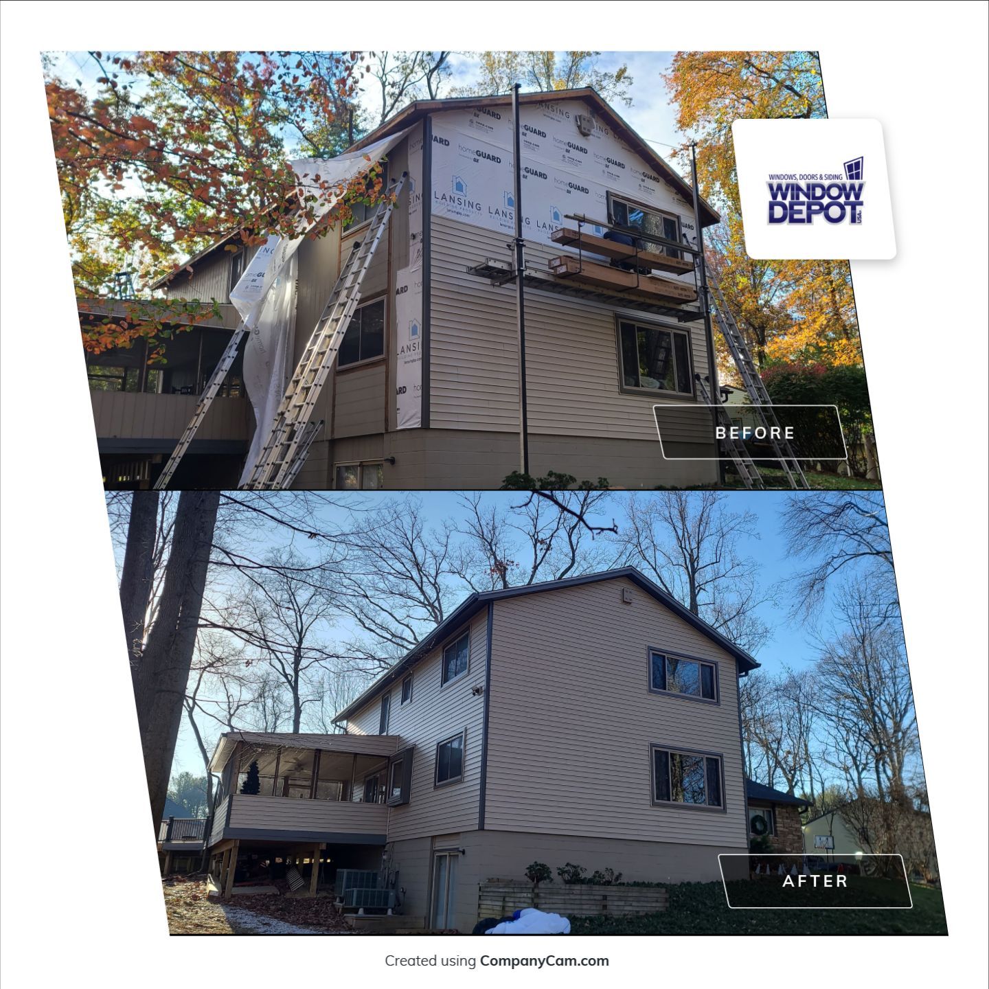 Siding Installation using Mastic Ovation by Window Depot of Annapolis