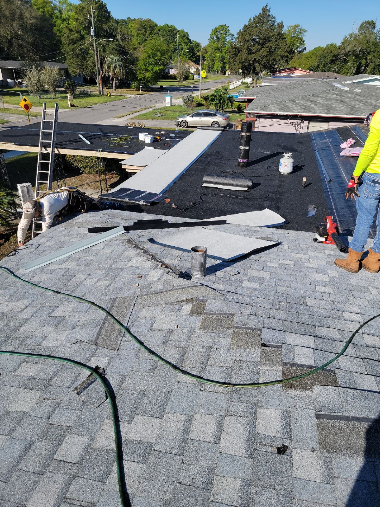 Residential Roofing Installation using Owens Corning TruDefinition Duration Shingles by Galaxy Builders, Inc.