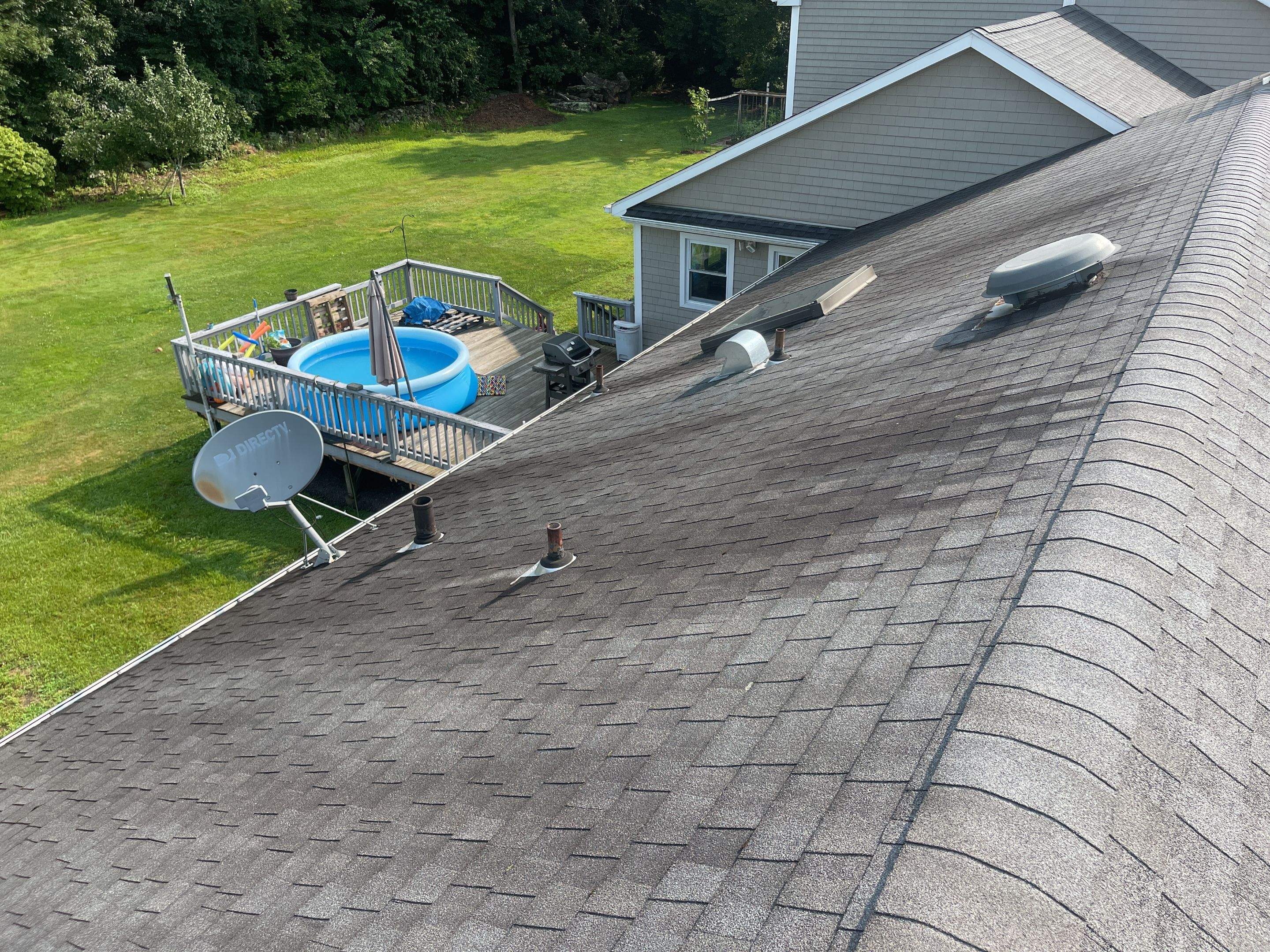 Residential Roofing Installation using Owens Corning TruDefinition Estate Gray by A Plus Exterior