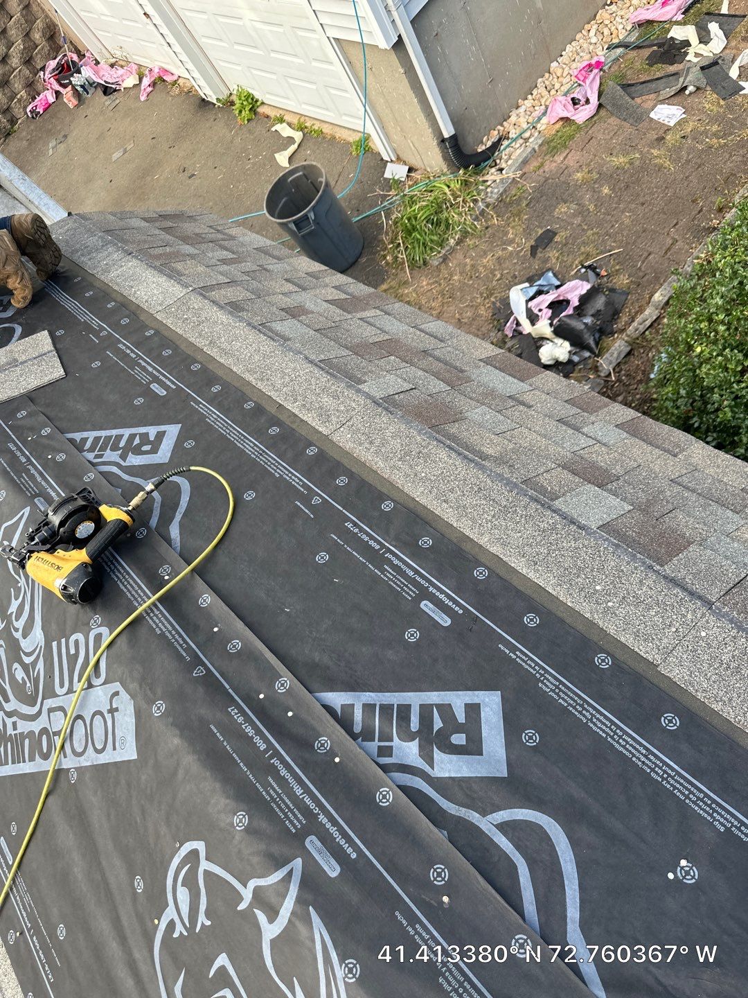 Residential Roofing Installation using Owens Corning Duration Driftwood by A Plus Exterior