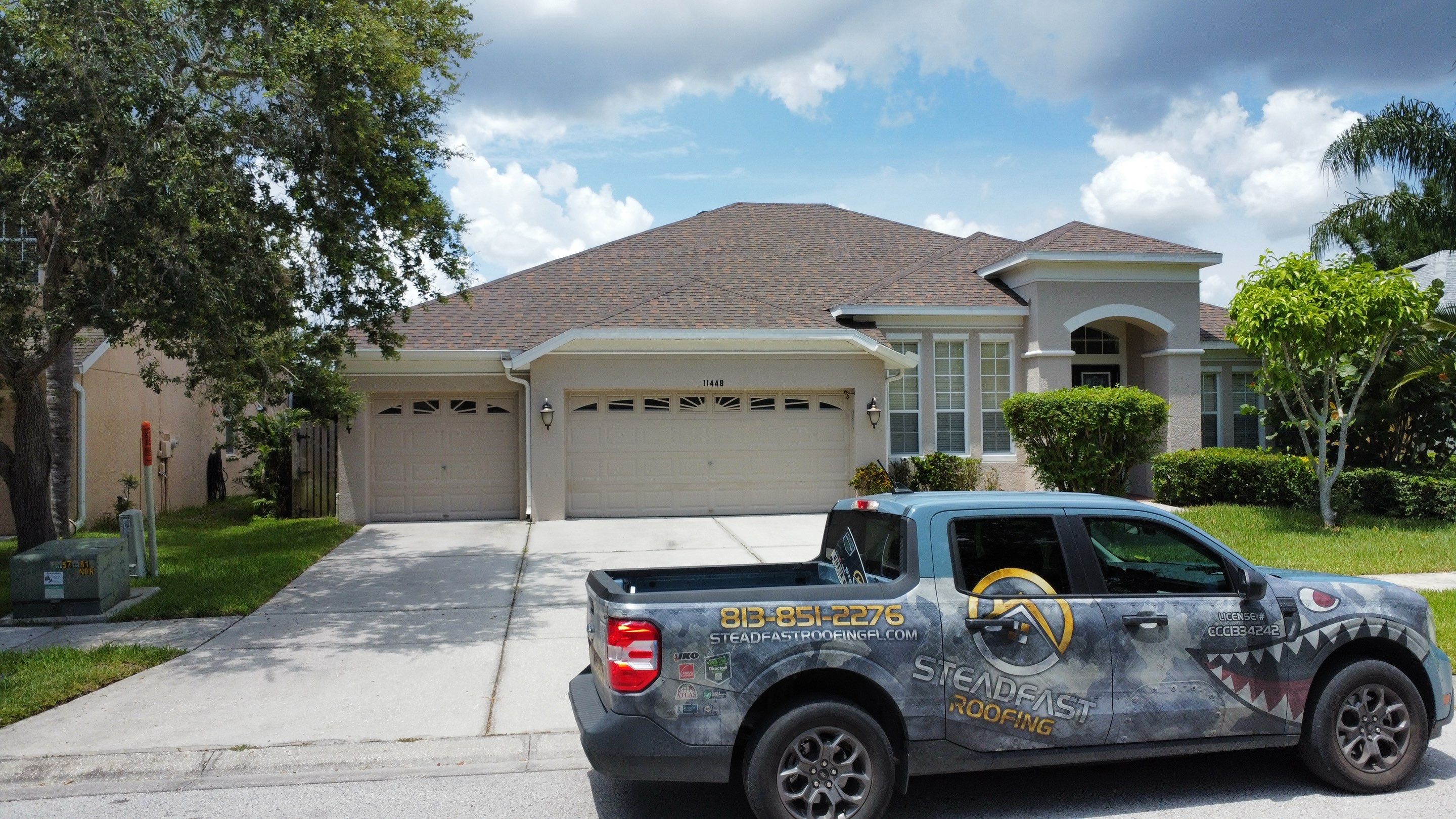 Roof Replacement in Riverview, FL. by Steadfast Roofing