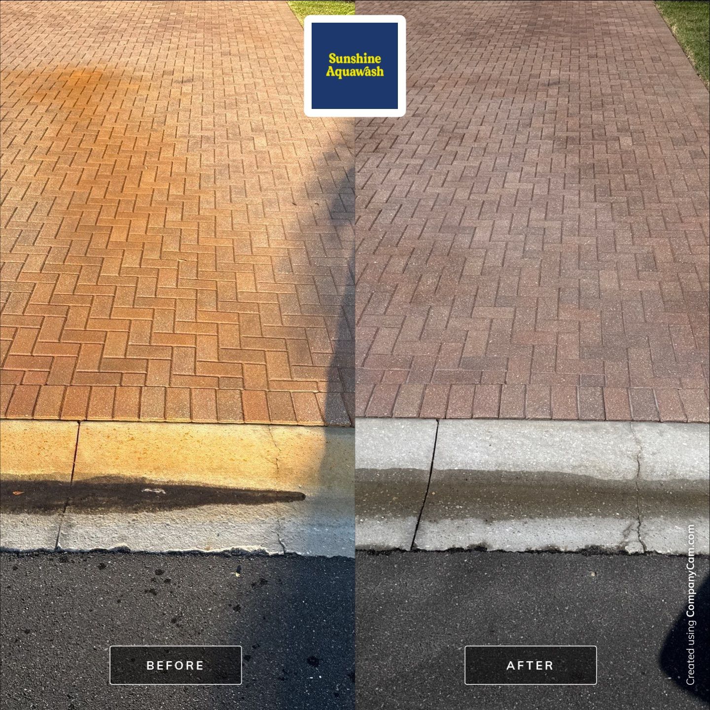 Paver Driveway & Rust Stain Removal – Oakleaf Hammock Community, Ellenton, FL by Sunshine AquaWash