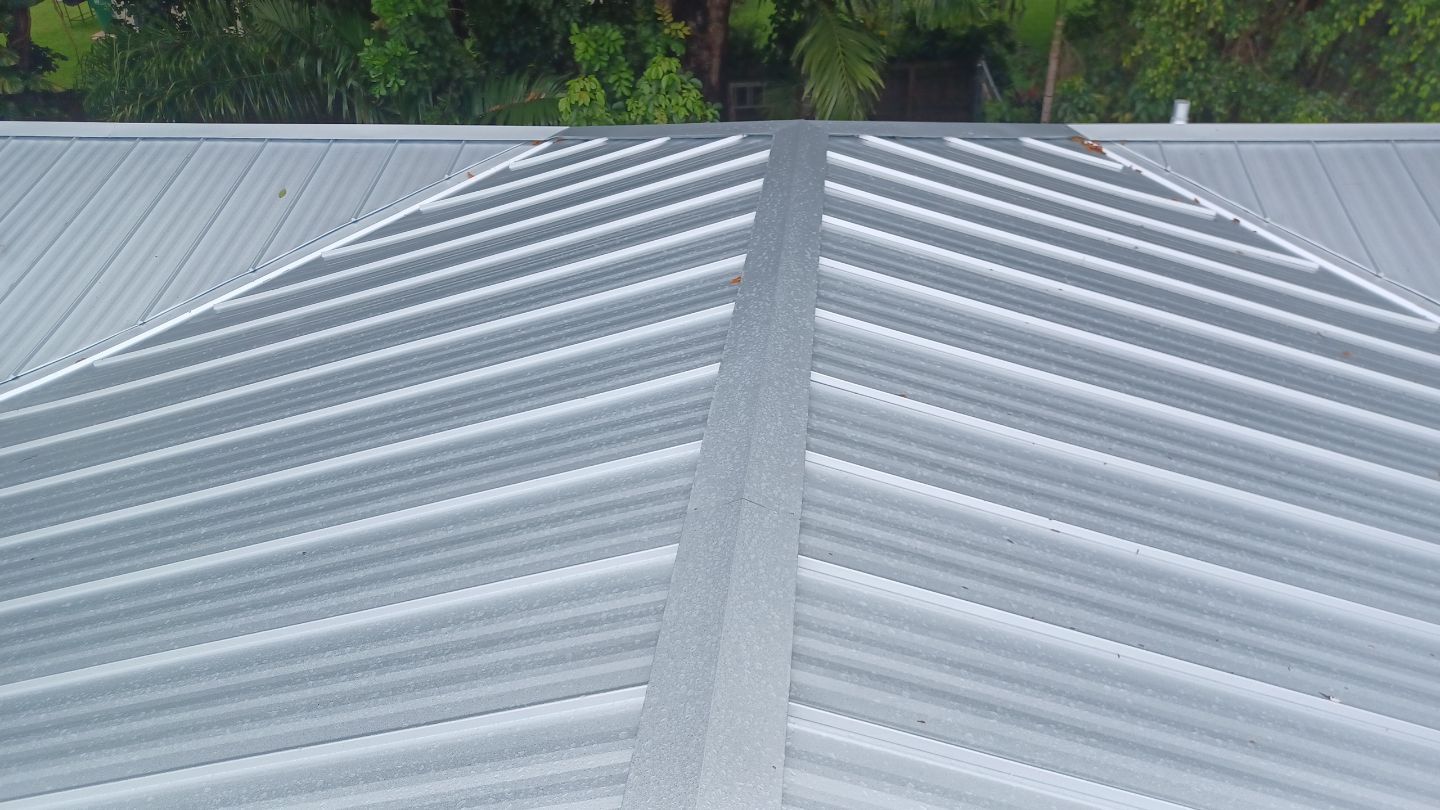 Residential Roofing Installation using 1" Nail strip metal roof by BLUES BROTHERS ROOFING