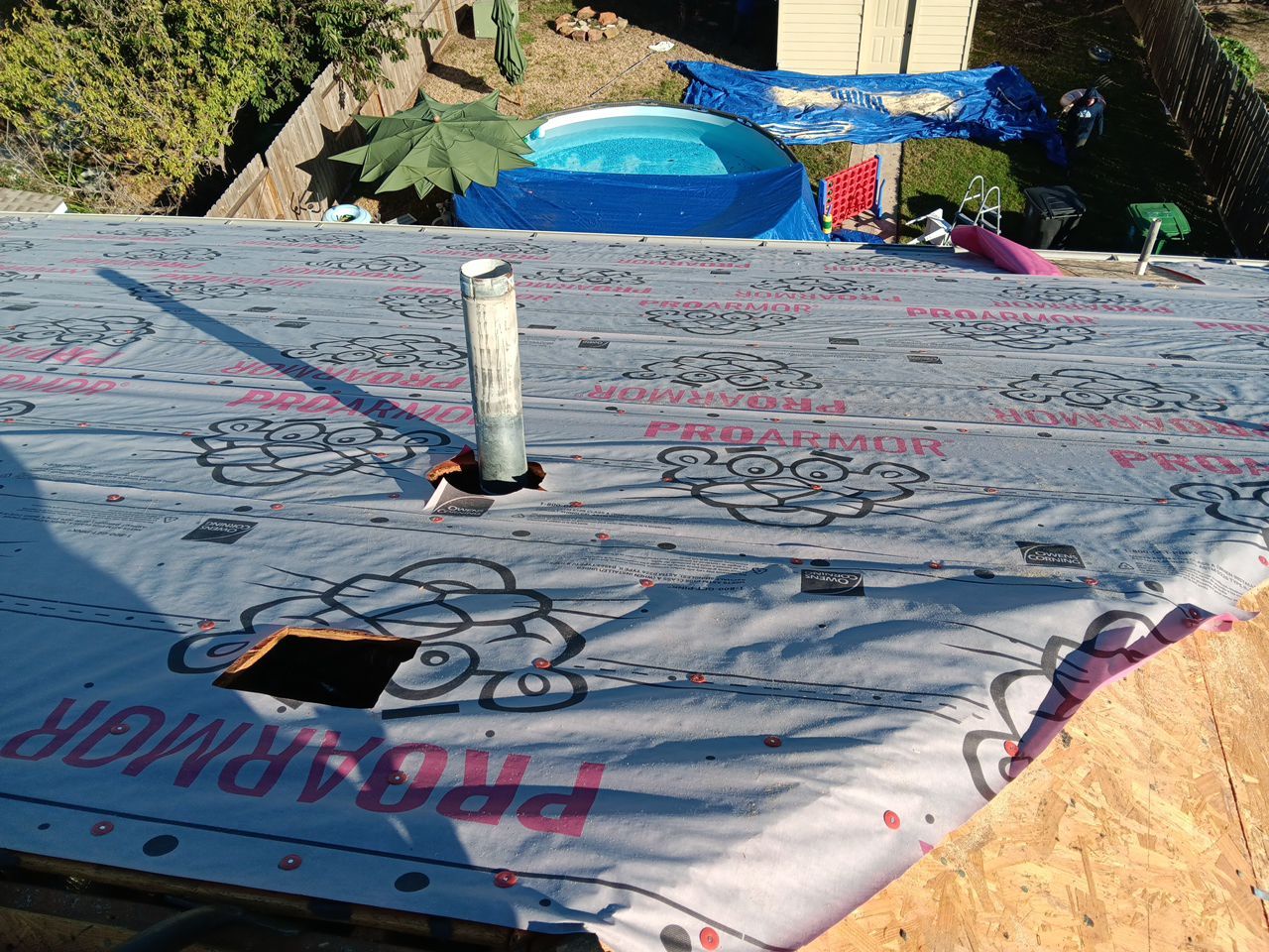 Residential Roofing Installation using Owen's Corning Duration (Lifetime) Shingles by Roof Repair Company