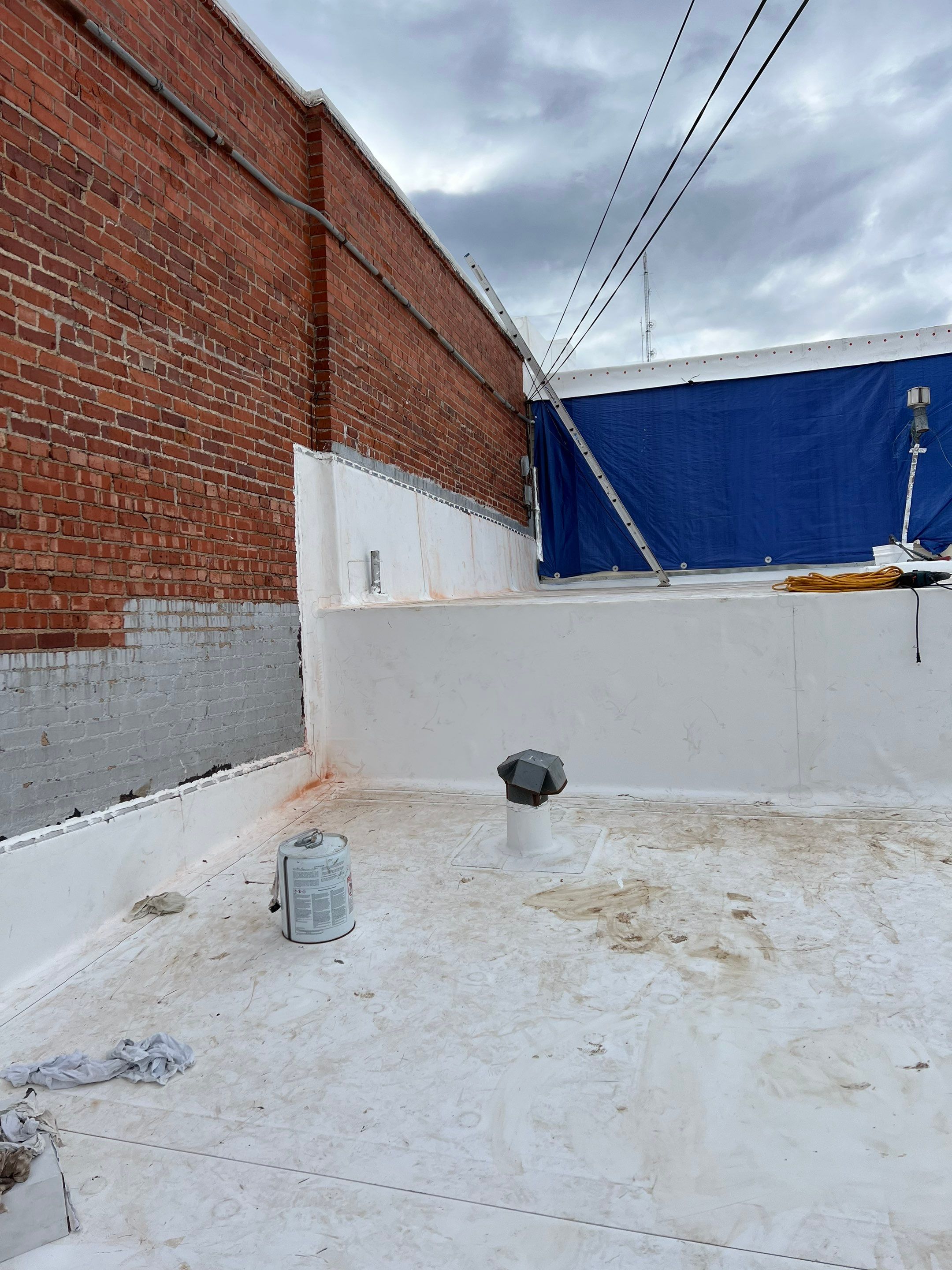 Commercial Roofing Installation using Mule-Hide by Frontline Roofing and Construction