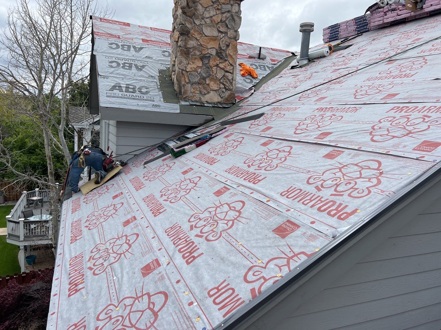 Residential Roofing Installation using Owens Corning TruDefinition Duration STORM by A to Z Roofing
