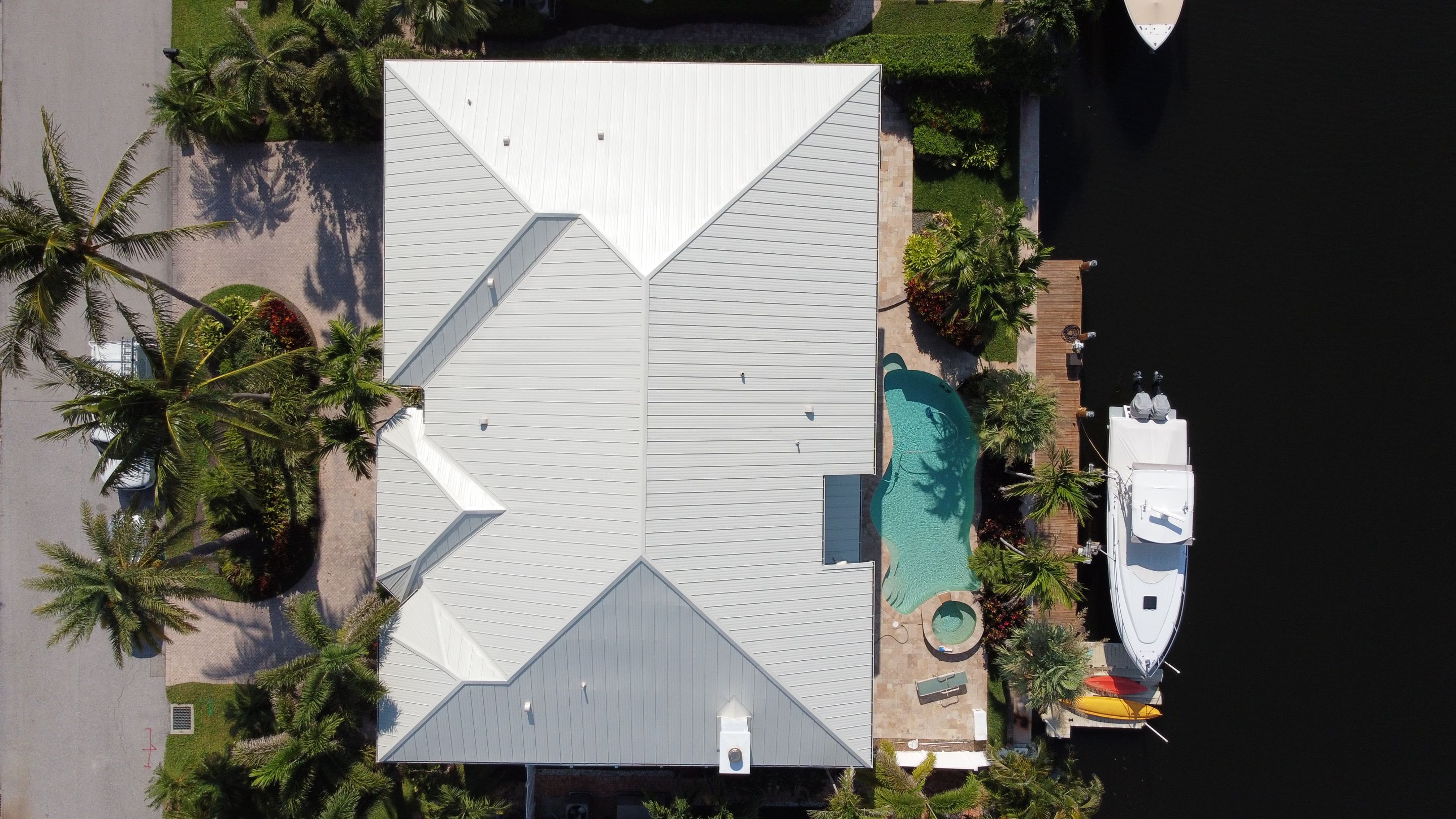 Residential Roofing Installation using 1" Nail strip metal roof by BLUES BROTHERS ROOFING