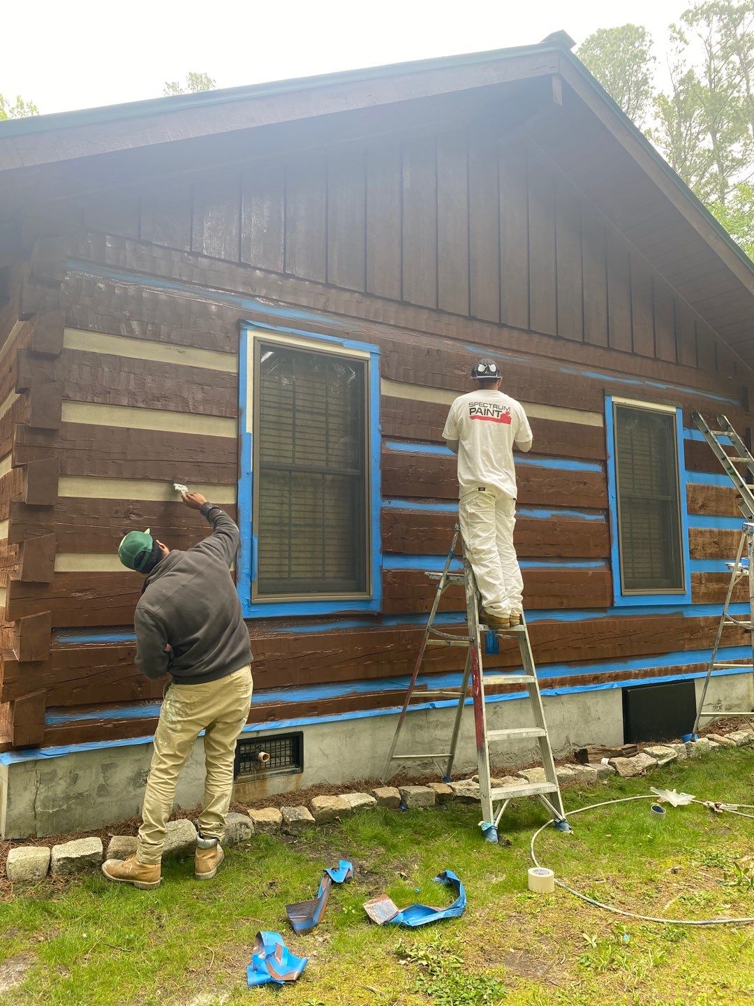 Chesapeake Log Cabin by AKK Painting LLC