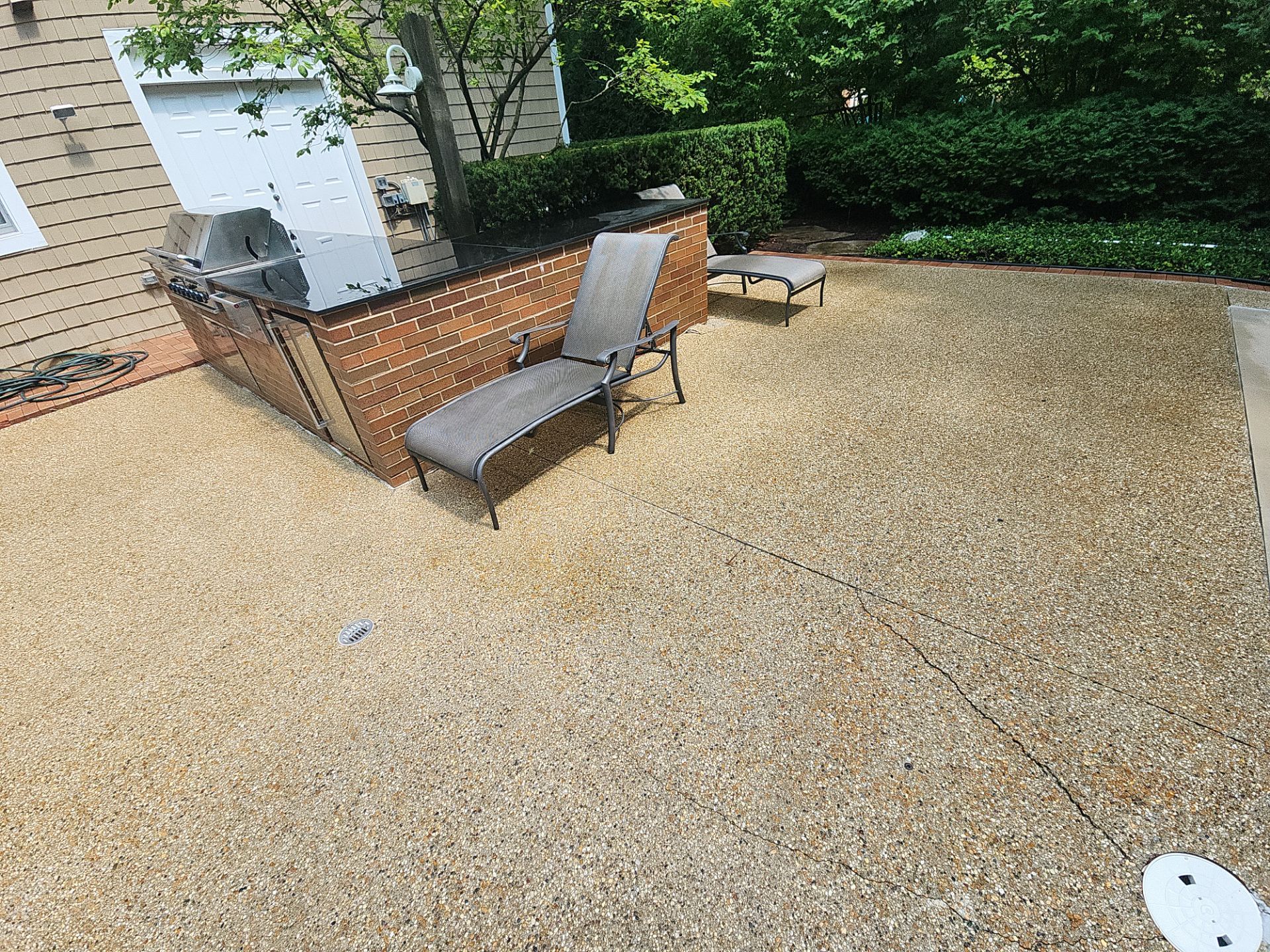 Highland Park brick cleaning by Northern Power Washing LLC.