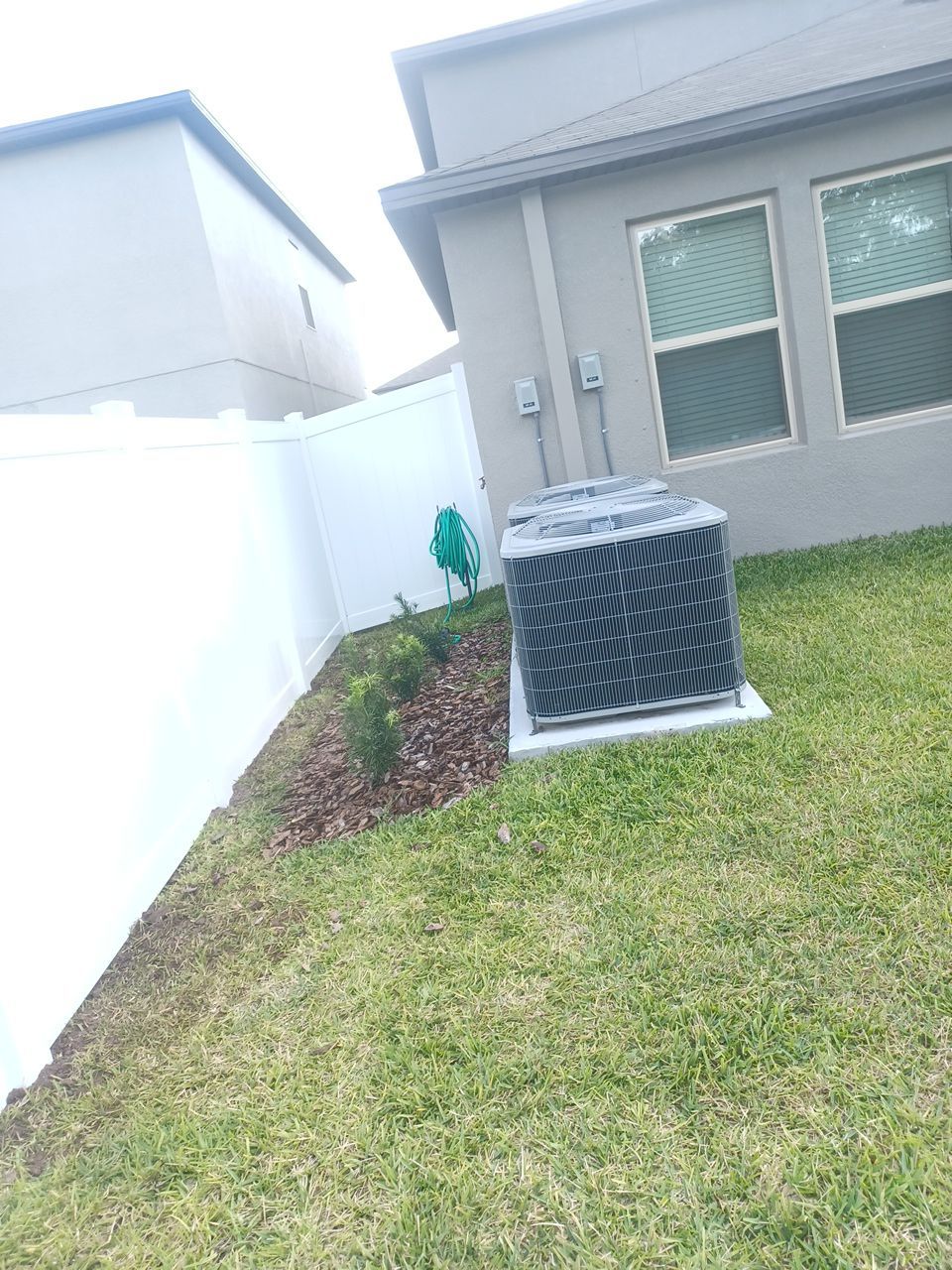 Riverview, FL 6ft. Tall White Vinyl Privacy with 4ft. Tall White Vinyl Spaced Picket  by Asap fence and gates, LLC