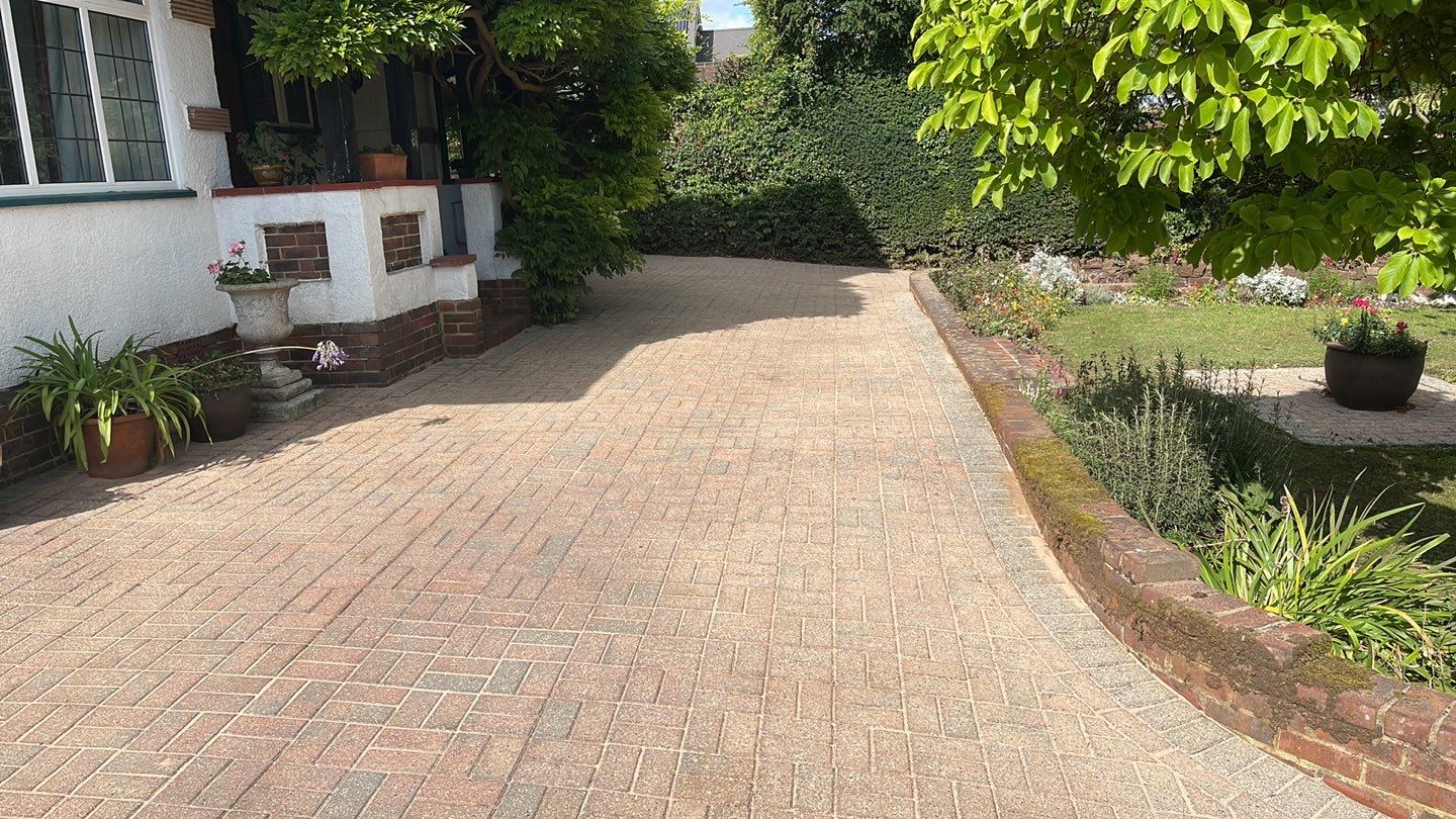 Driveway Clean using honda 21 ltr/min by Ges Exterior Cleaning ltd