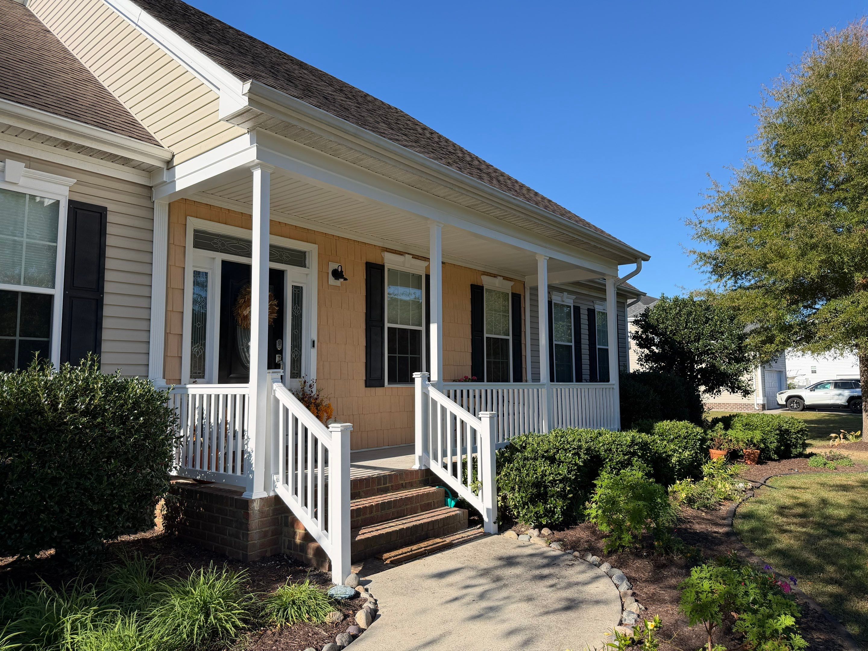 Framing the Perfect Front Porch View by Tidewater Trim & Deck