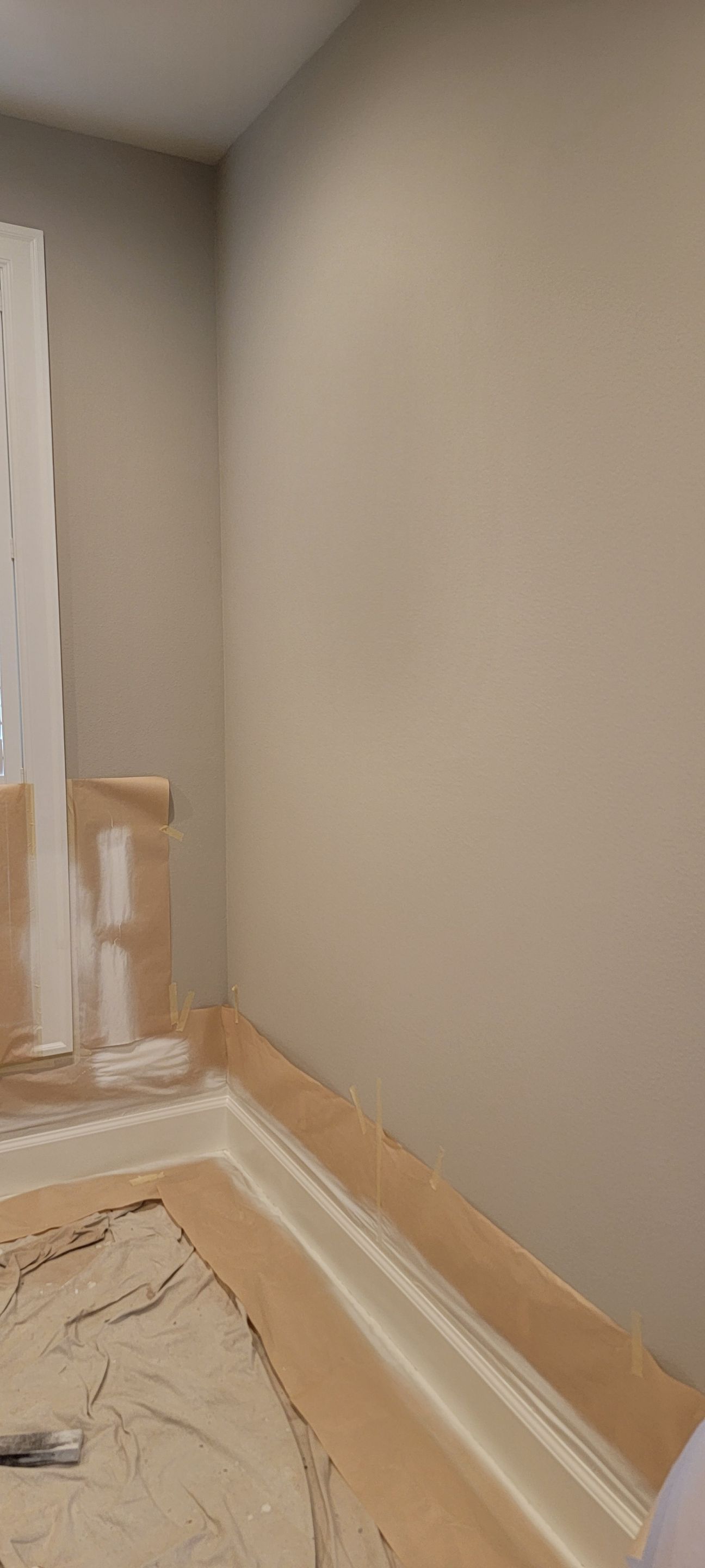 Closet transformation to coffee nook with custom shelves and LED lighting.  by Crm Services Llc