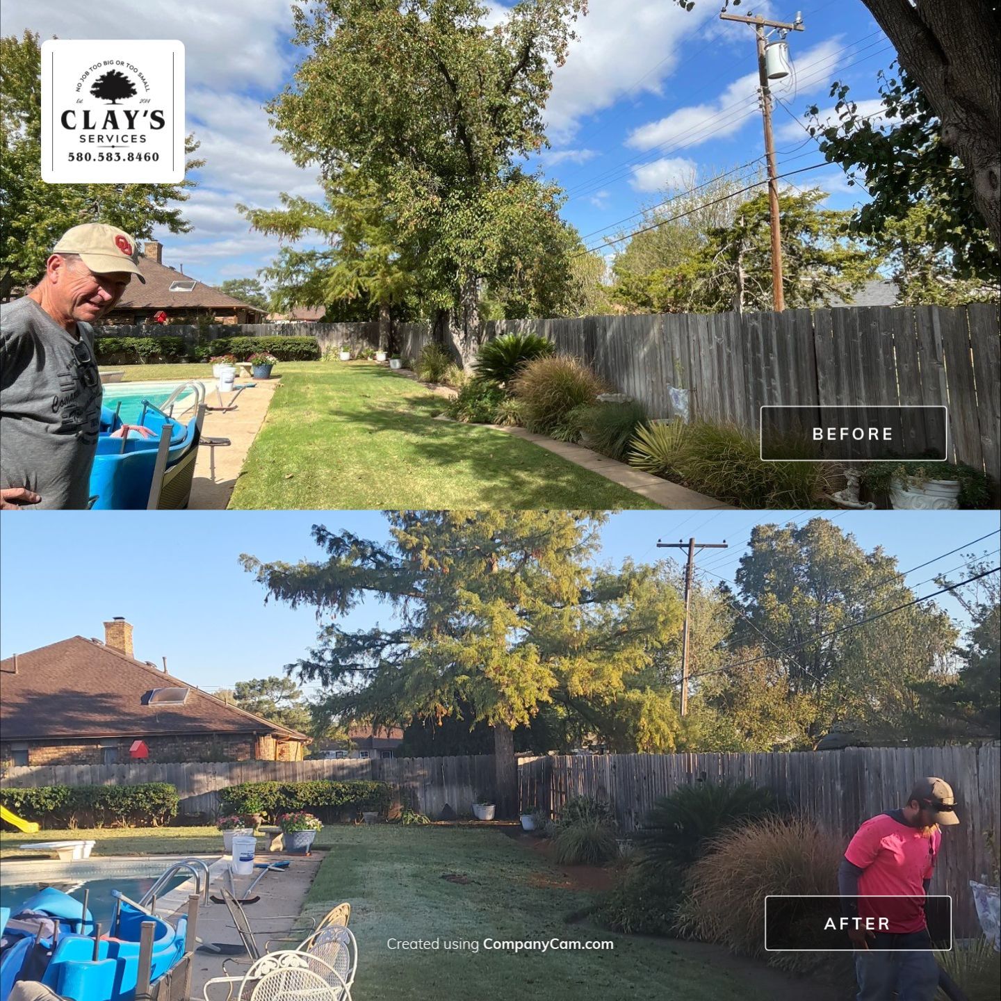 Tree Removal using Chainsaws by Clays Services Inc