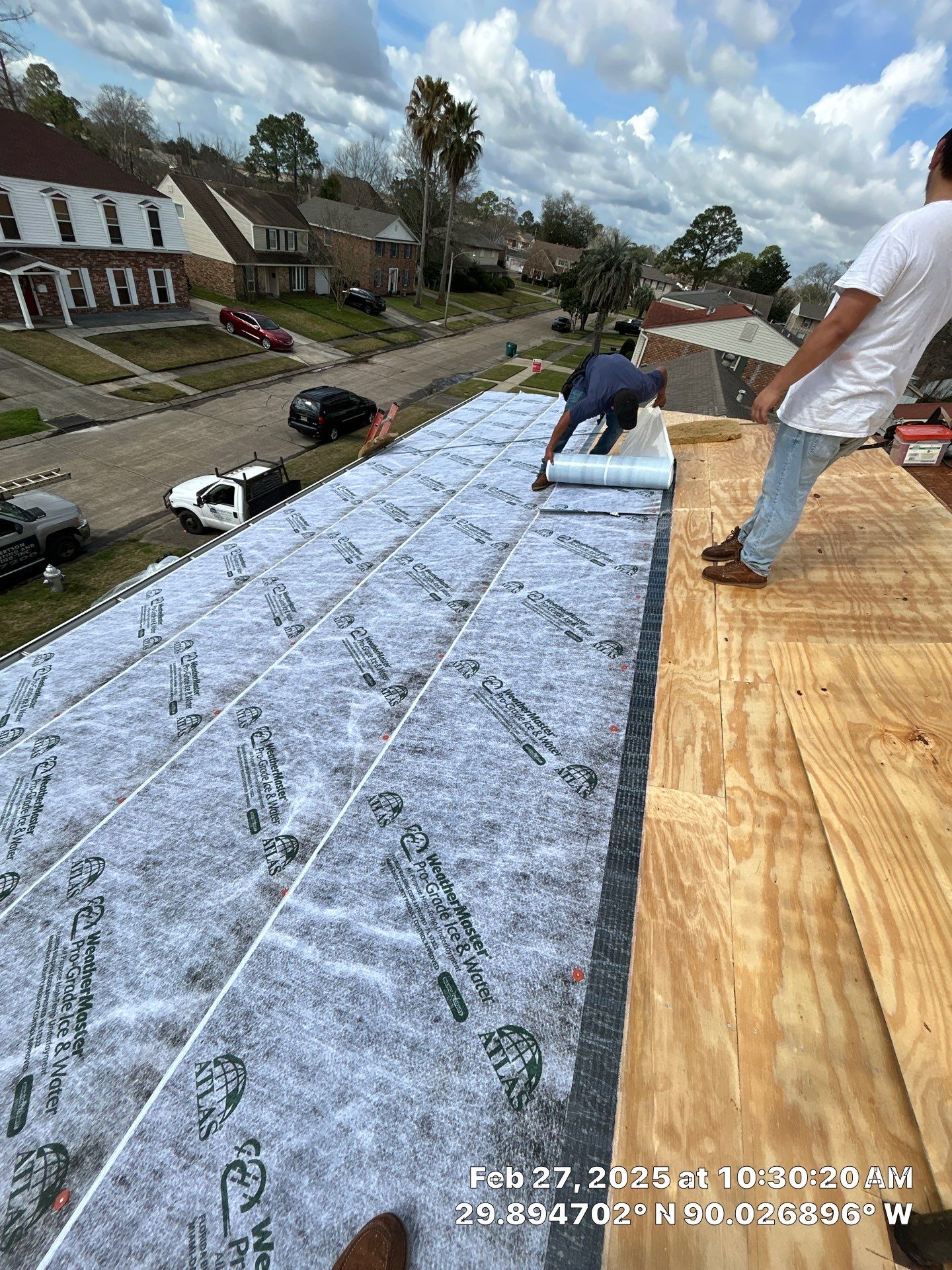 Project in Gretna by Robertson Roofing & Siding Inc