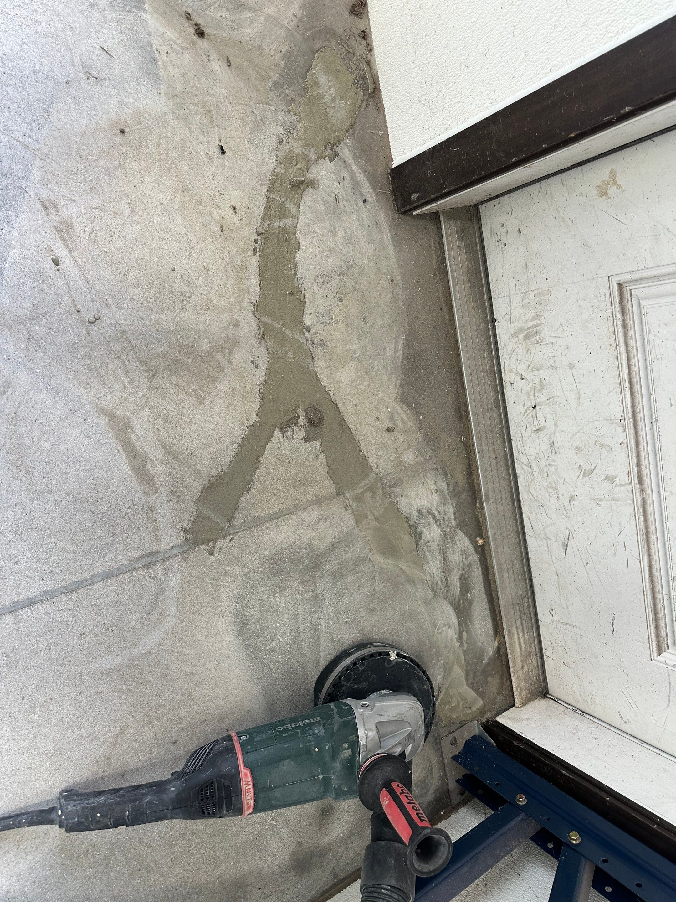 Commercial Grey Speckled Epoxy Floor Coating for Industrial Workshop by Select Painting, Coatings & Garage Cabinets