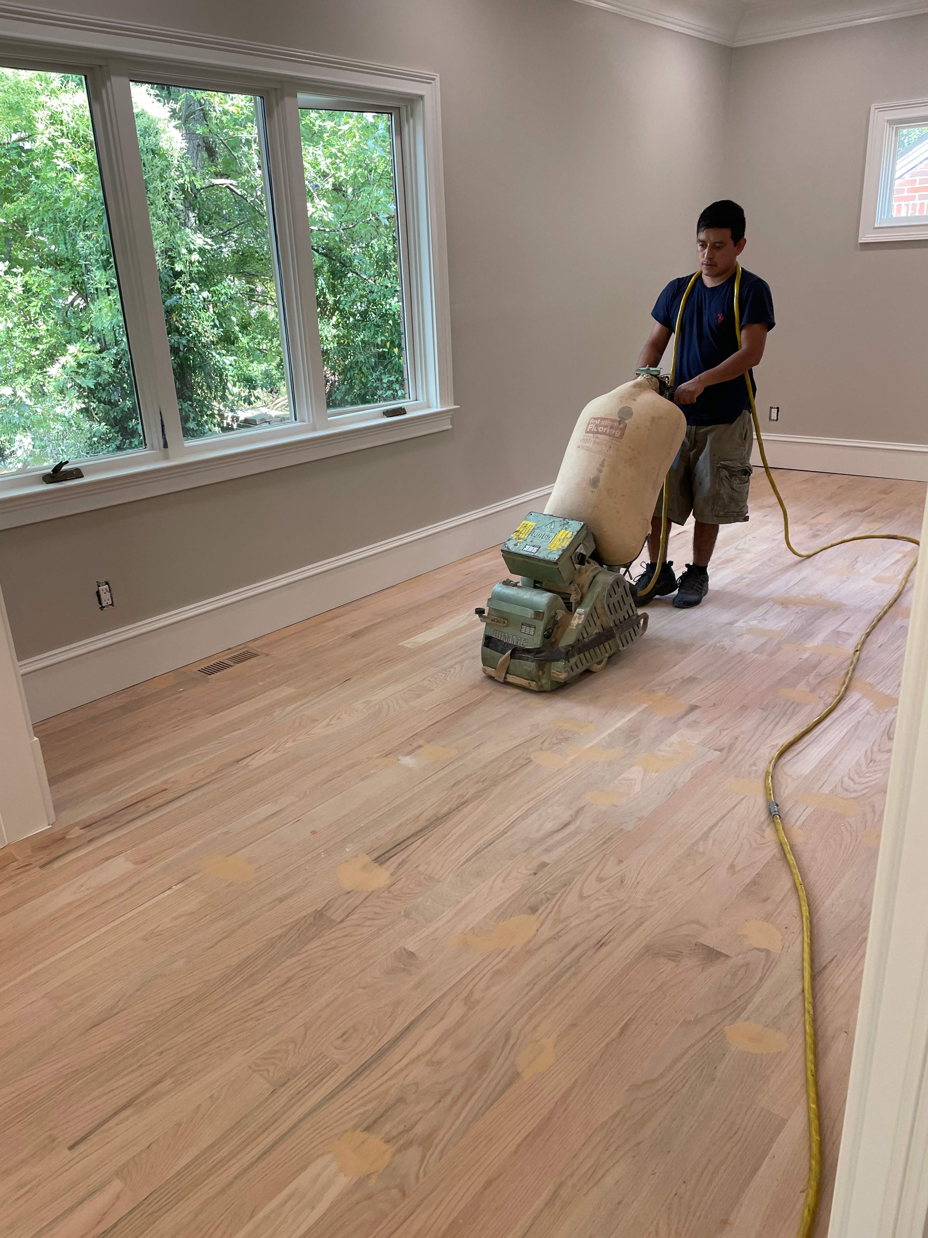 Flooring Installation using Red Oak by Footprints Floors of East Atlanta