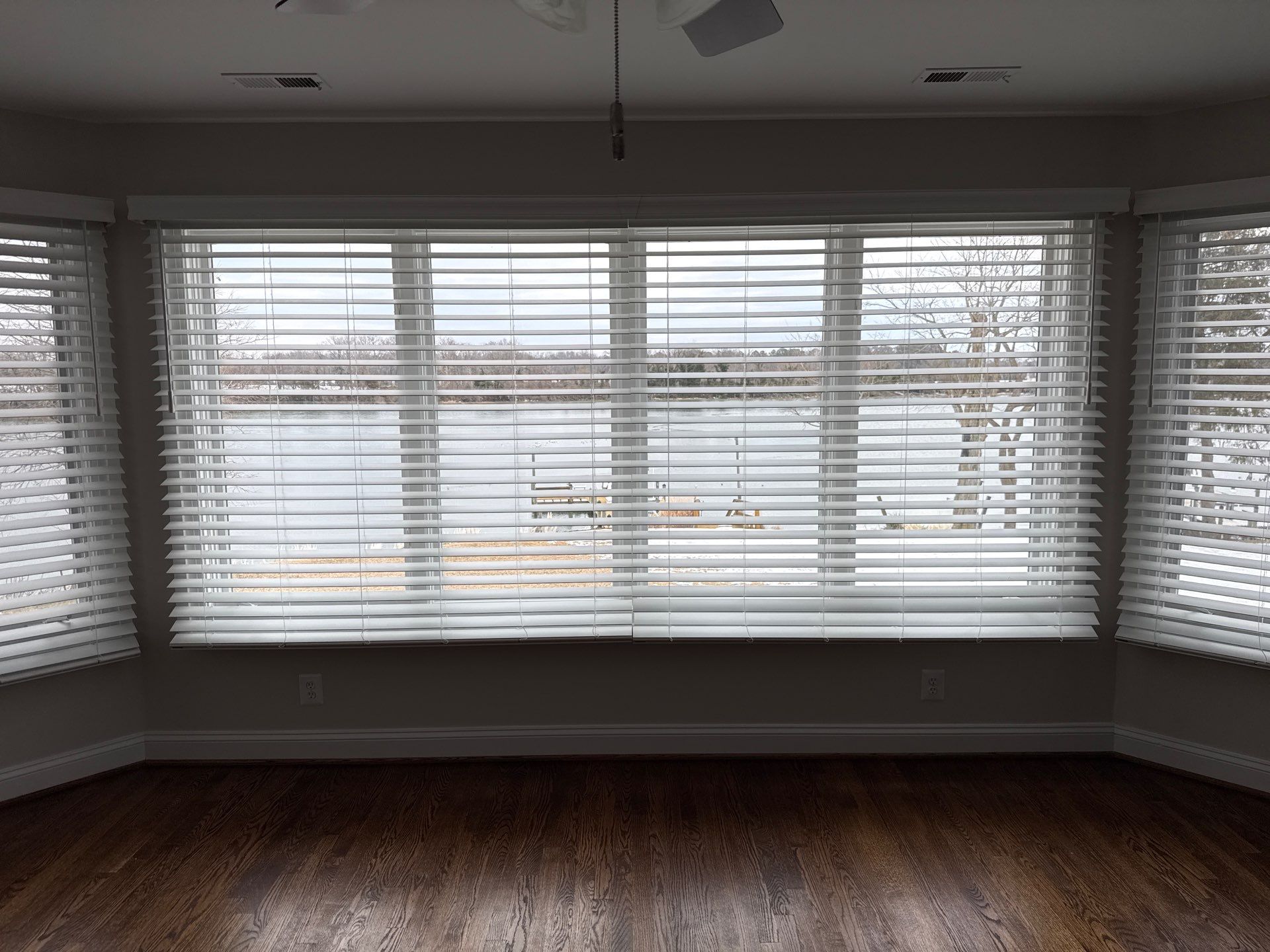 Faux Wood Blinds Project in Broomes Island, MD by Southern Maryland Custom Blinds