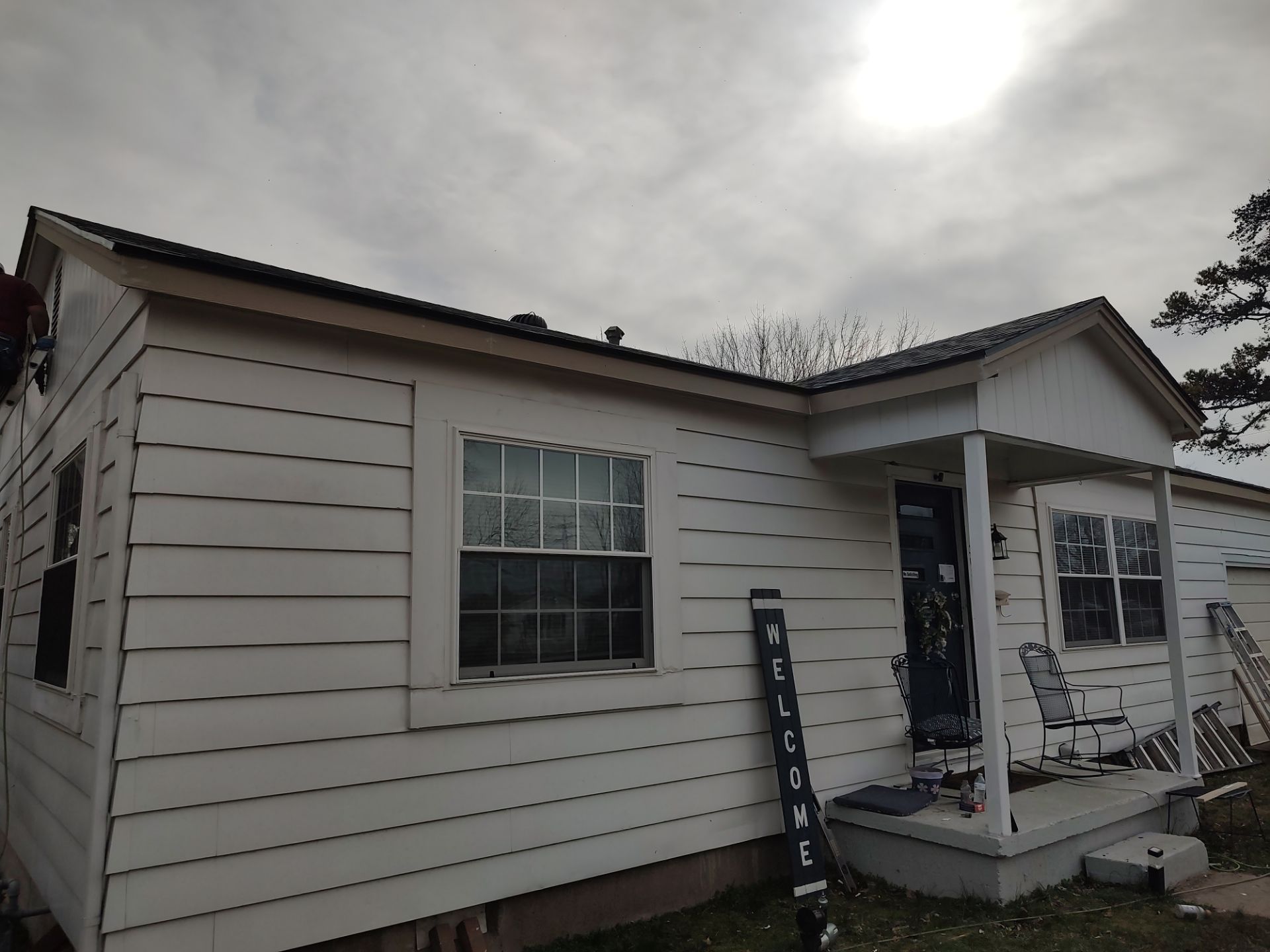 Storm damage restoration project by In & Out Construction & Remodeling, LLC