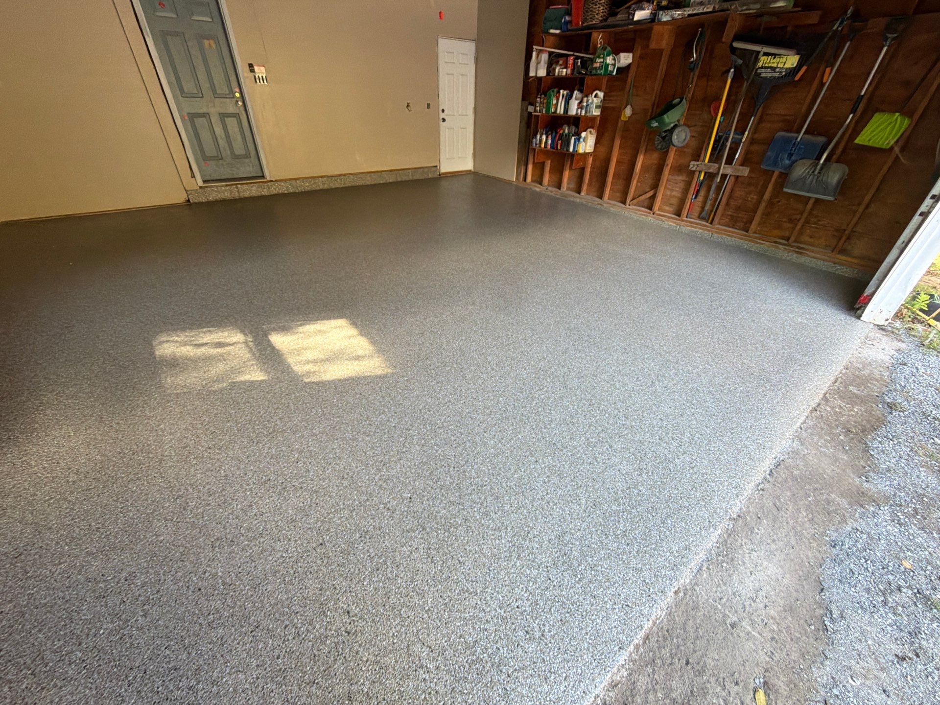 Vintage Shalestone Garage Coating by NG Masonry & Construction LLC