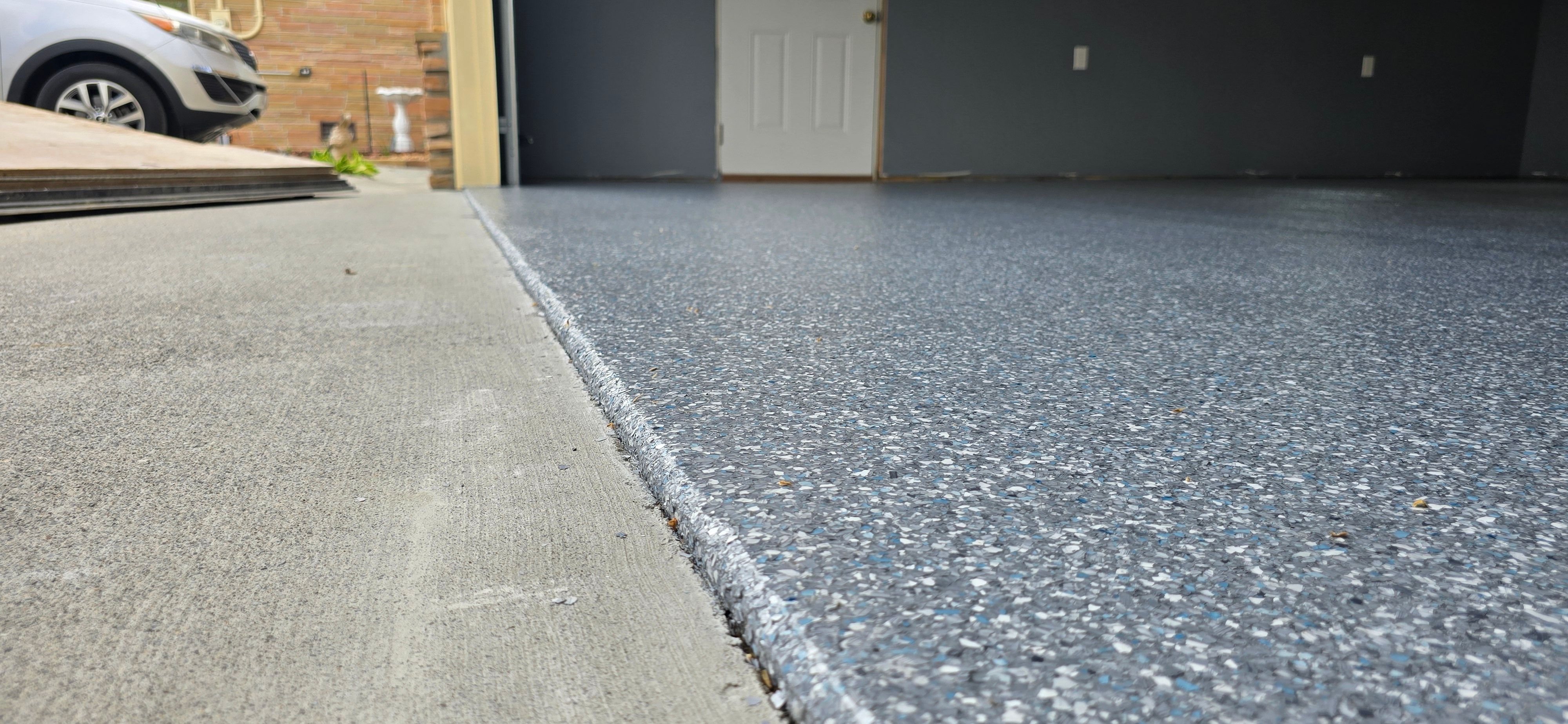 Garage using Blizzard by Elite Floor Solutions