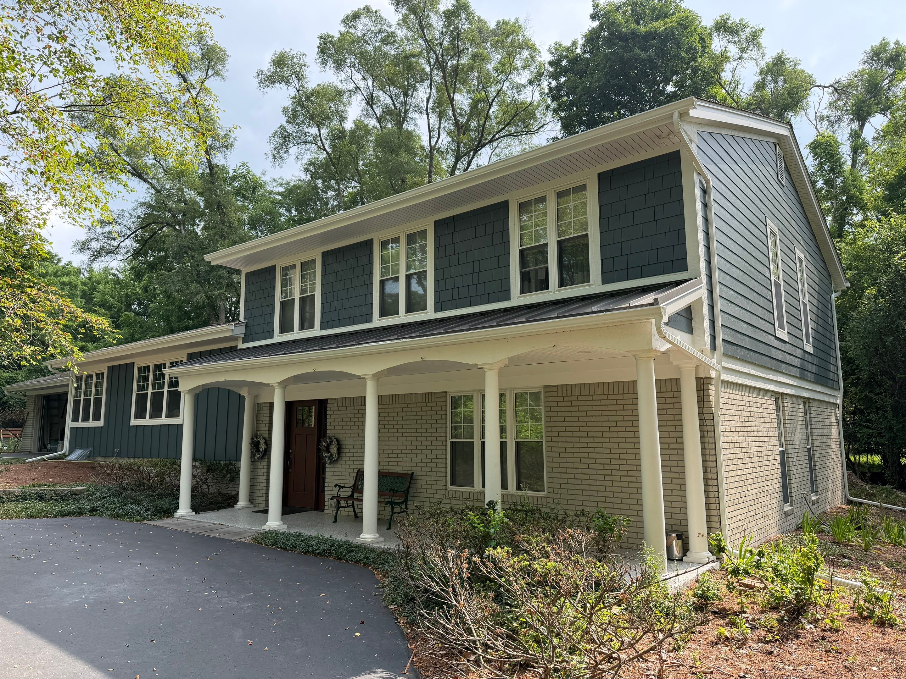 James Hardie Siding Replacement & Metal Roof by Bloomfield Construction & Restoration