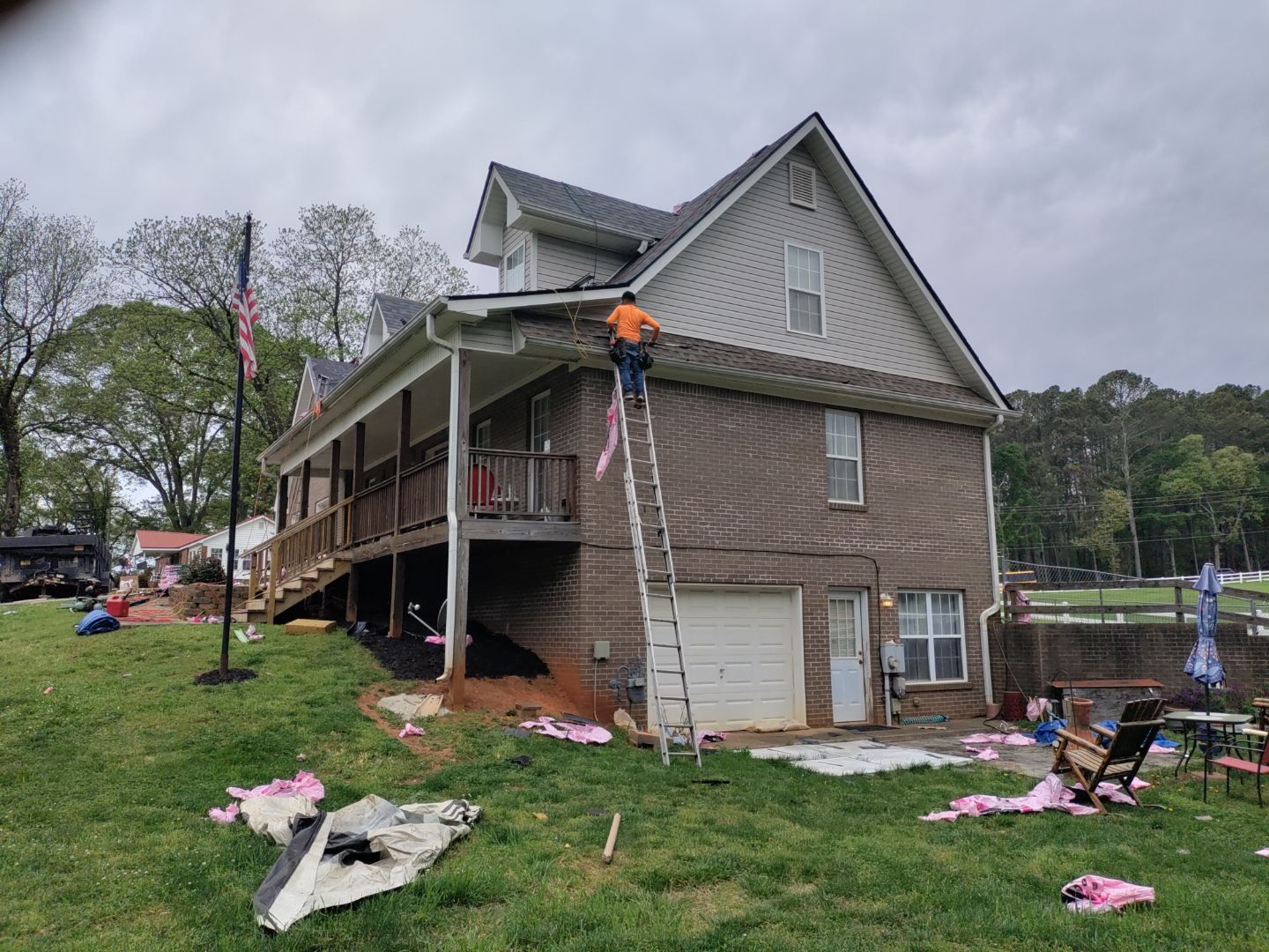 Residential Roofing Installation using Owens Corning by Inspector Roofing and Restoration
