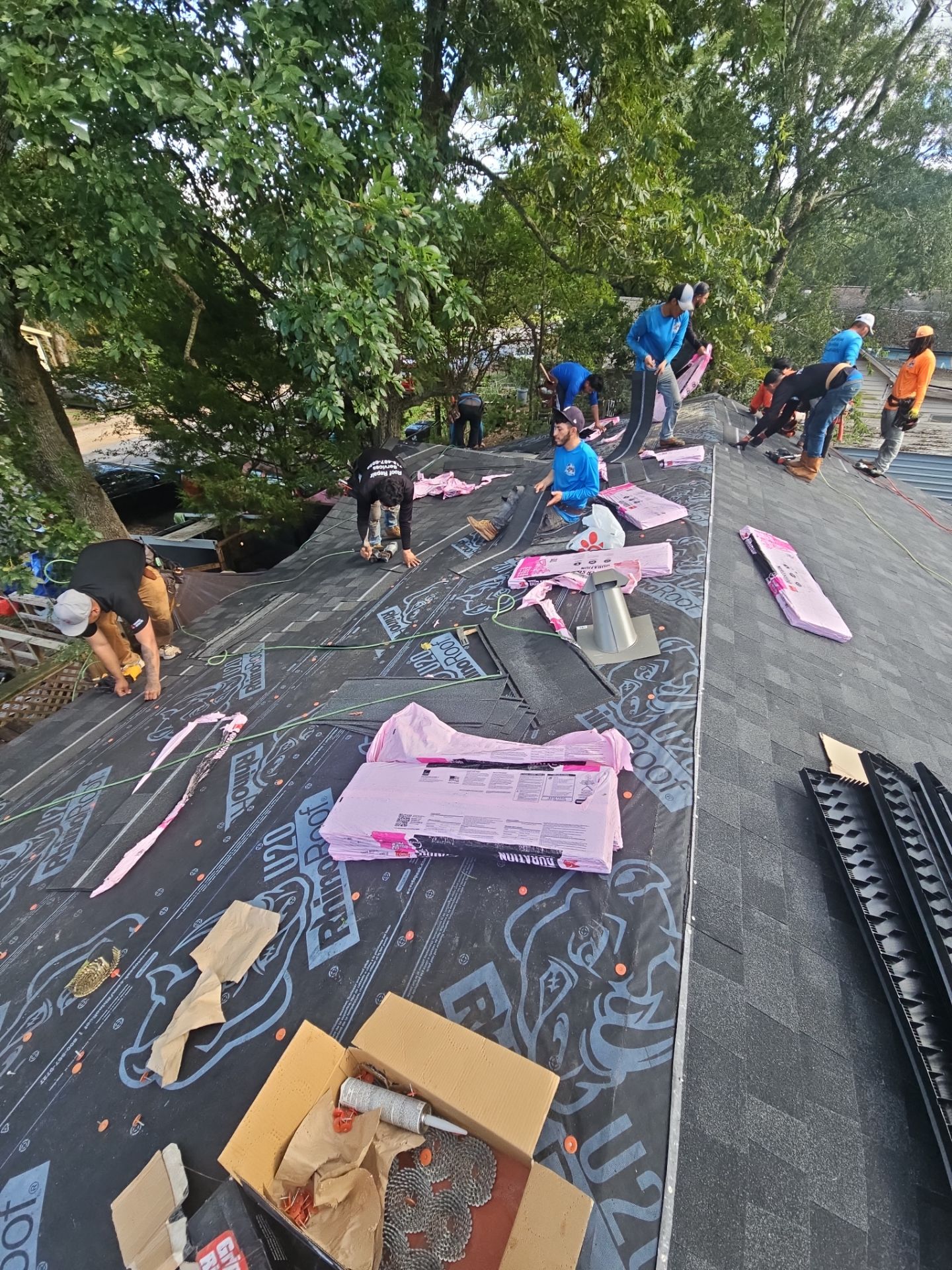 Residential Roofing Installation using Owen's Corning Duration (Lifetime) Shingles by Roof Repair Company