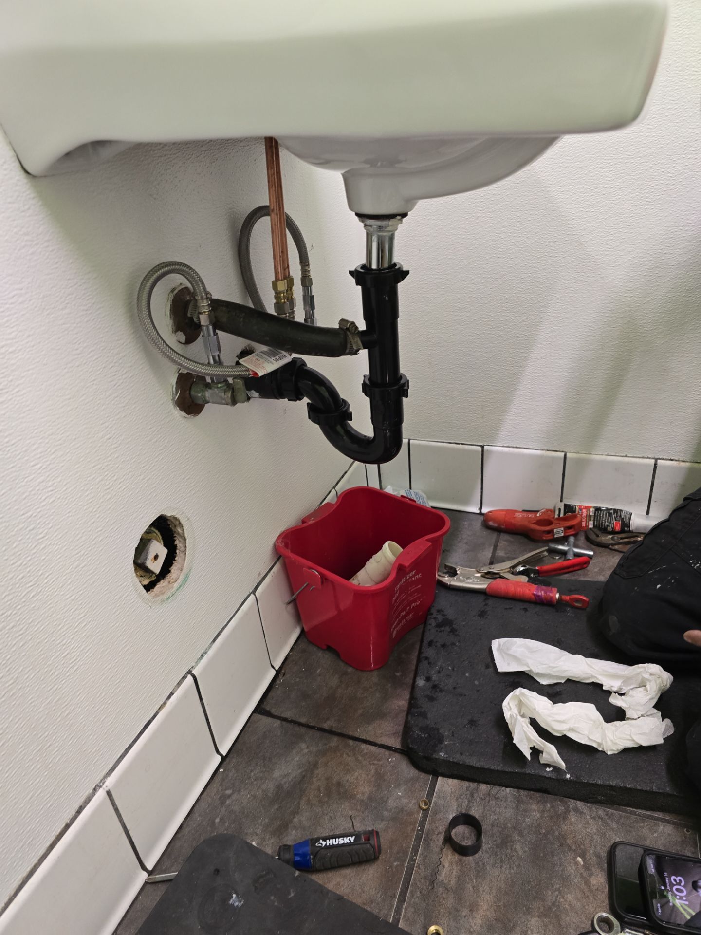 Sink Installation with Faucet & Plumbing by Us Plumbing