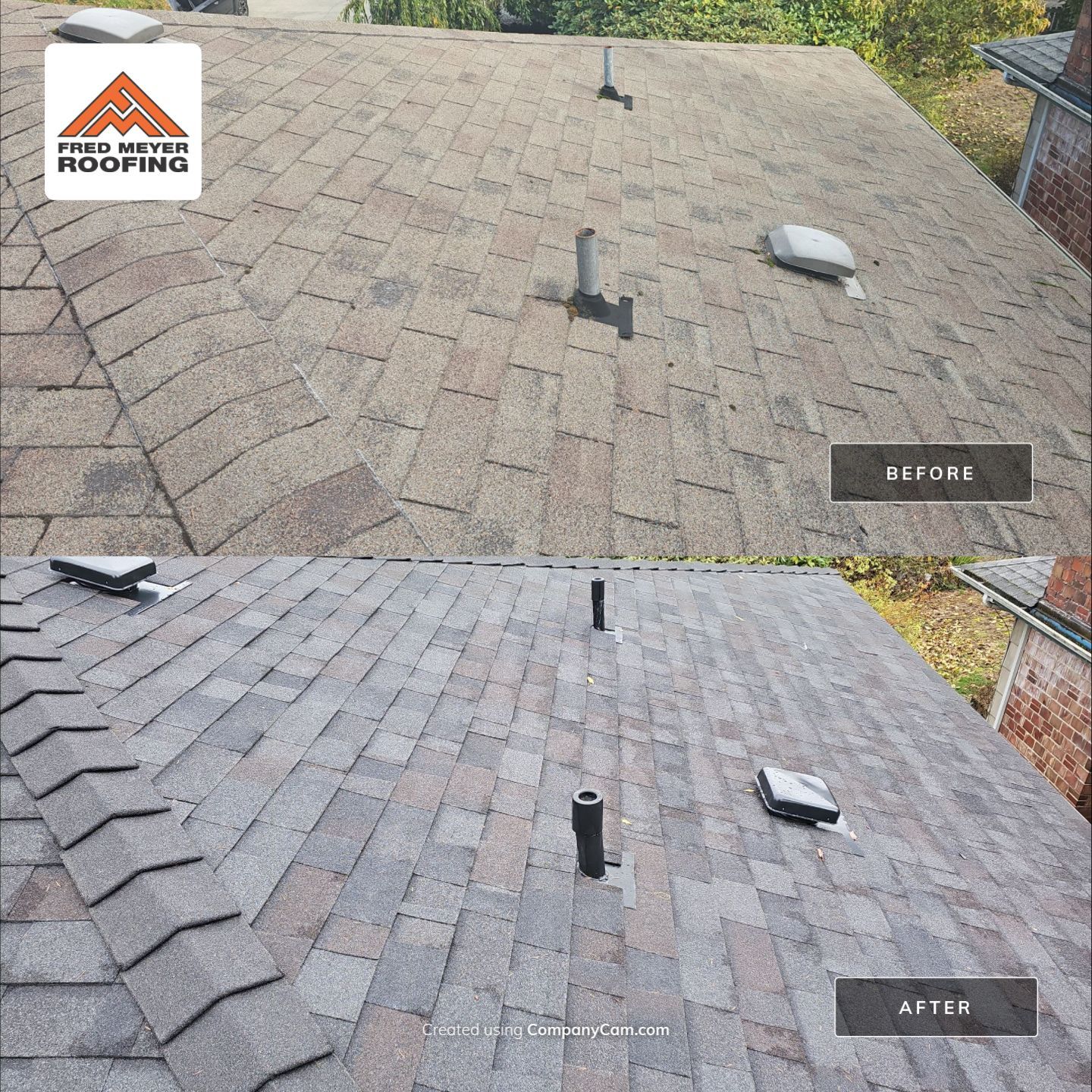 Roofing Project in Burien by Fred Meyer Roofing