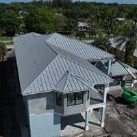 .032 Aluminum 1.5" Mechanical Seam Dove Gray by Total Roofing System The Metal Roof Experts