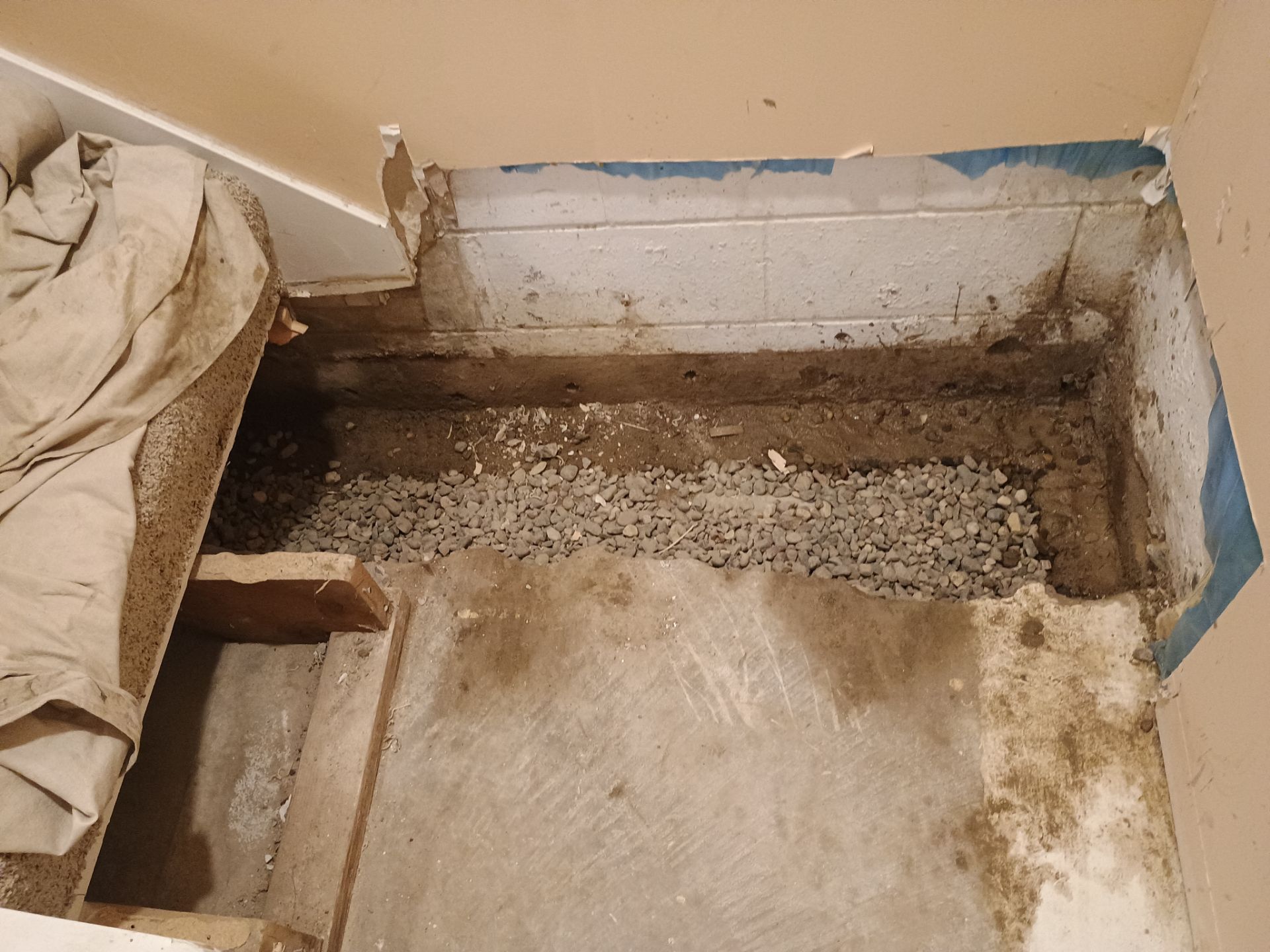 Interior Drain Tile Installation in Minnetonka, MN by Waterproofing Northeast