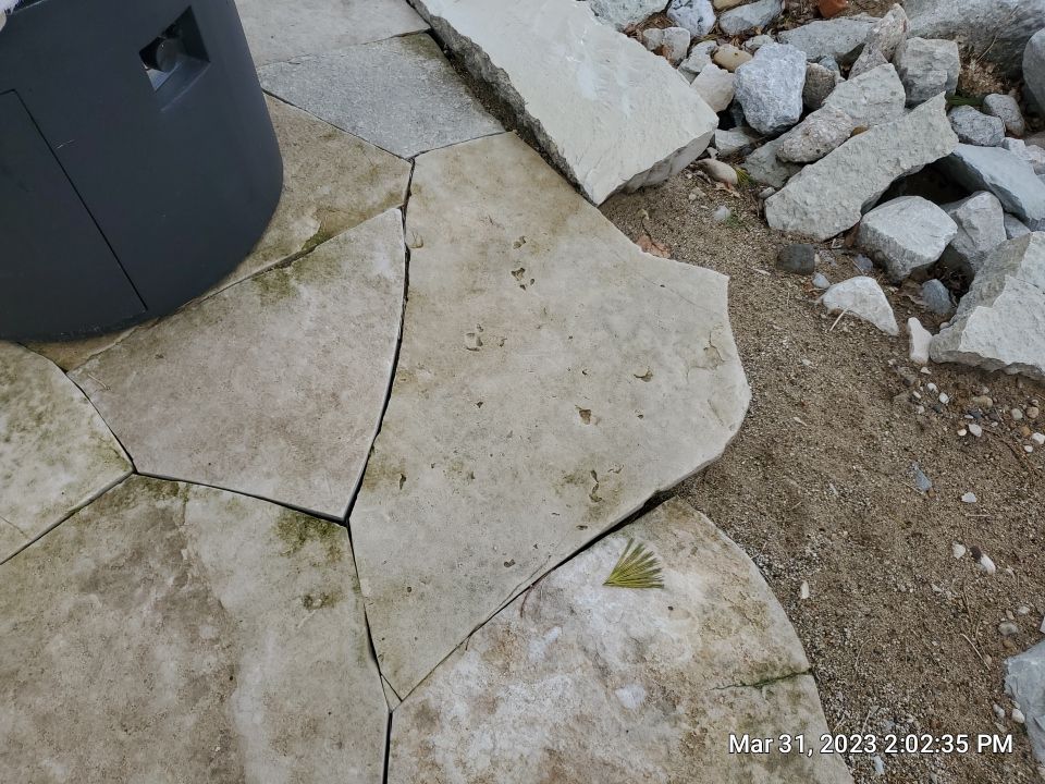 Evanston, IL stone patio cleaning by Northern Power Washing LLC.