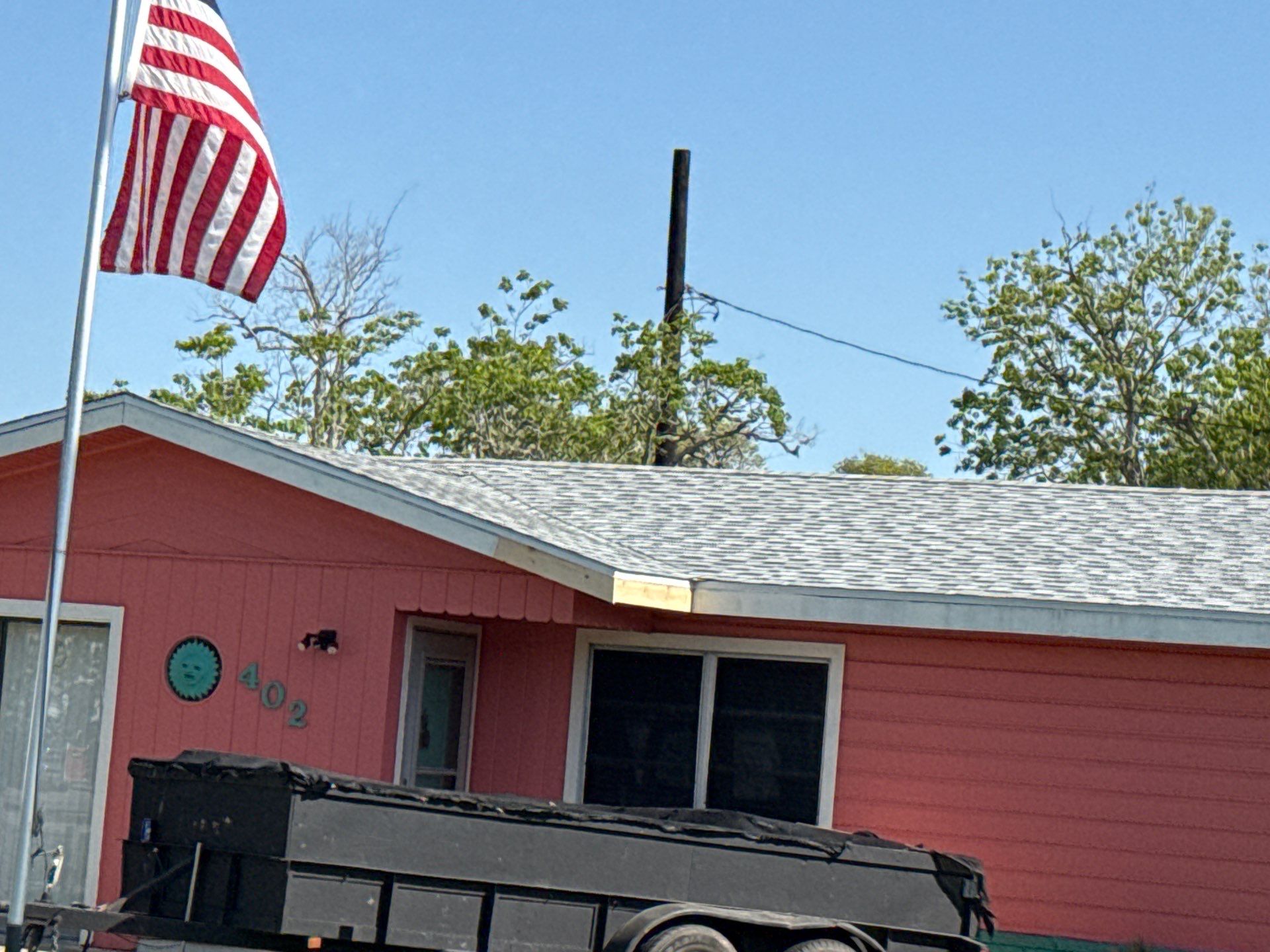 Perfectly Pink in Rockport Texas by Bayfront Roofing and Construction