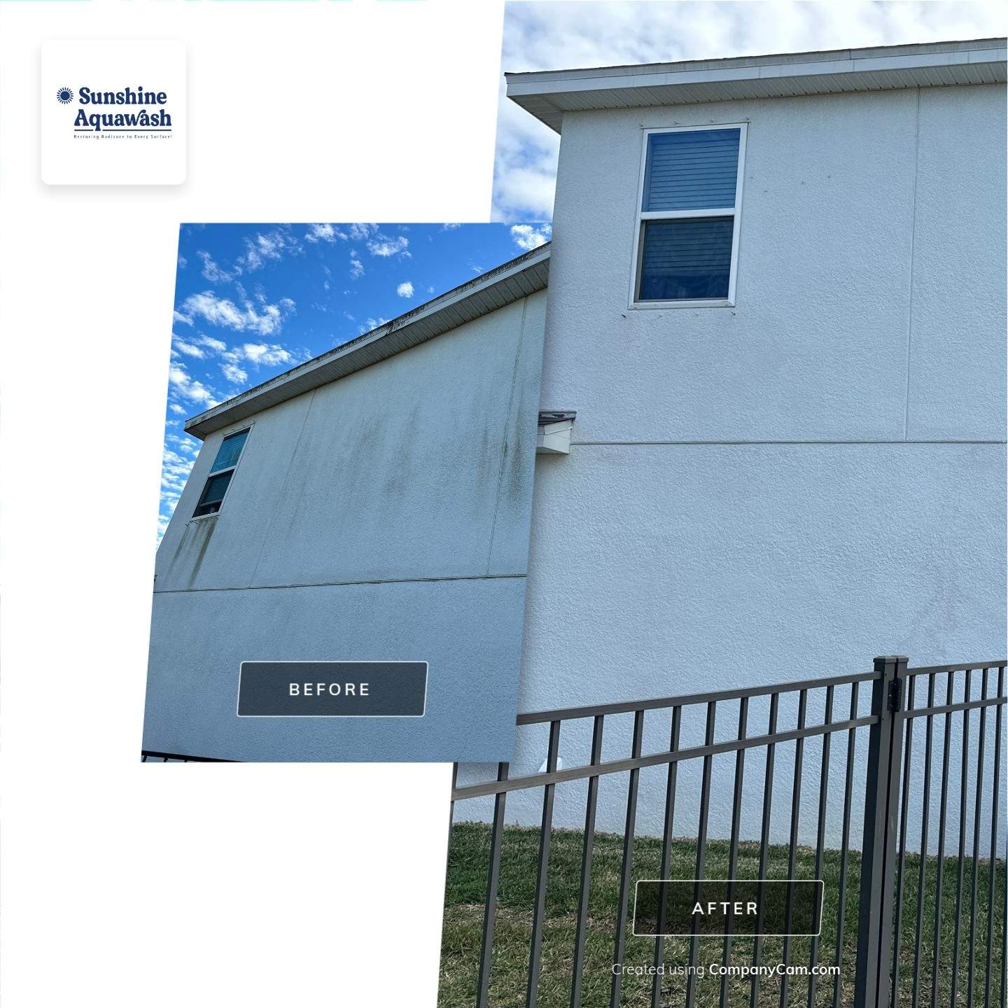 2-Story House Wash & Paver Driveway Cleaning in Trevesta Community, Palmetto, FL | Sunshine AquaWash by Sunshine AquaWash
