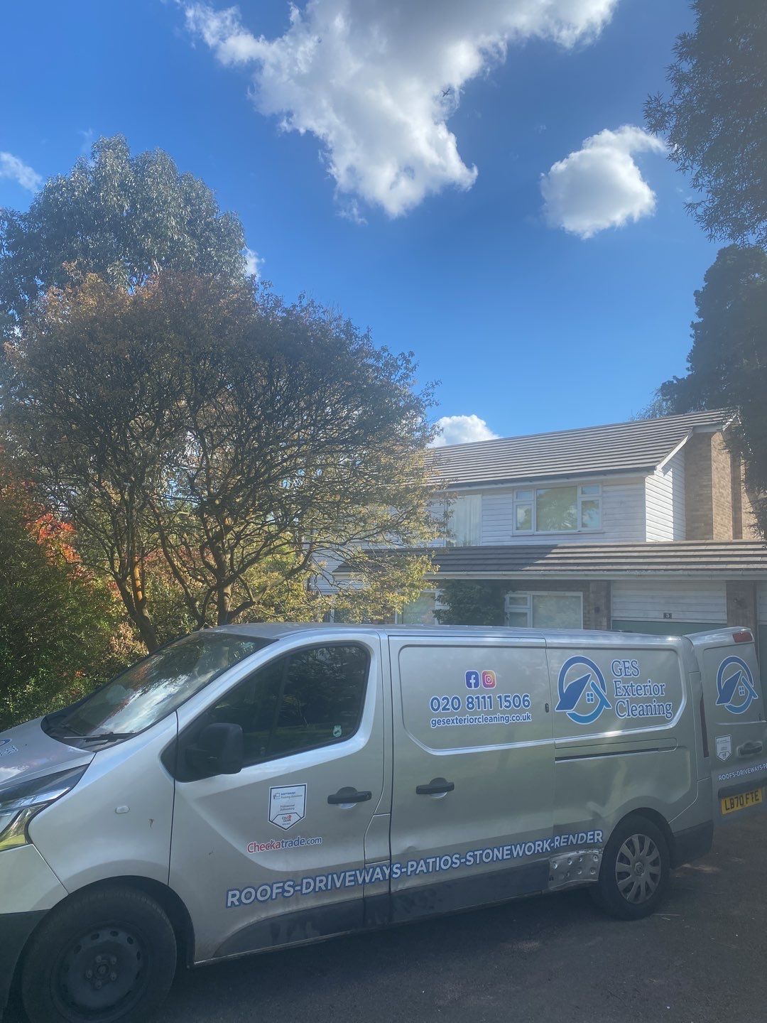 Roof Clean - Moss Removal using Honda 15lpm Low Pressure Washing Machine by Ges Exterior Cleaning ltd