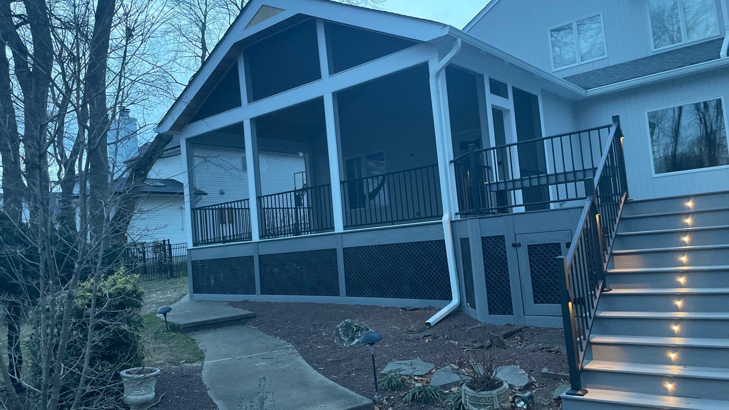New Deck with Porch In Marlboro by deck guardian